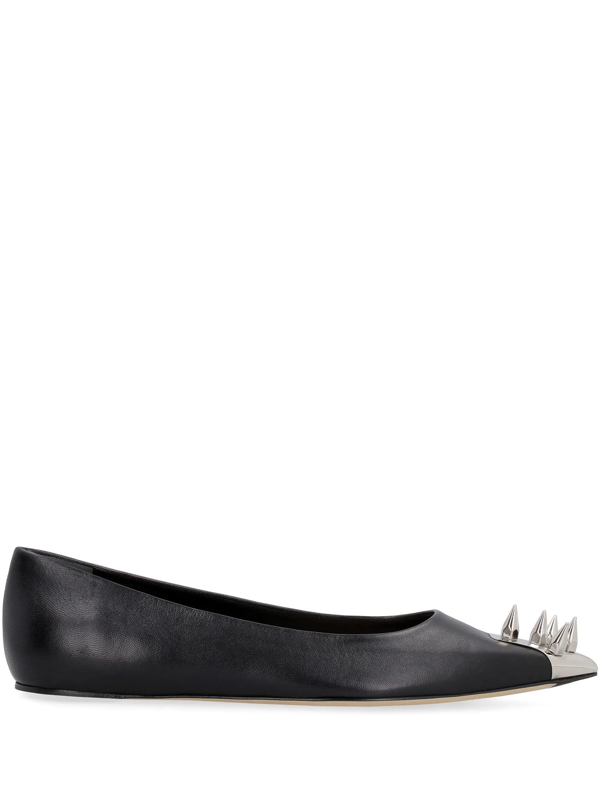 spike stud ballerina shoes