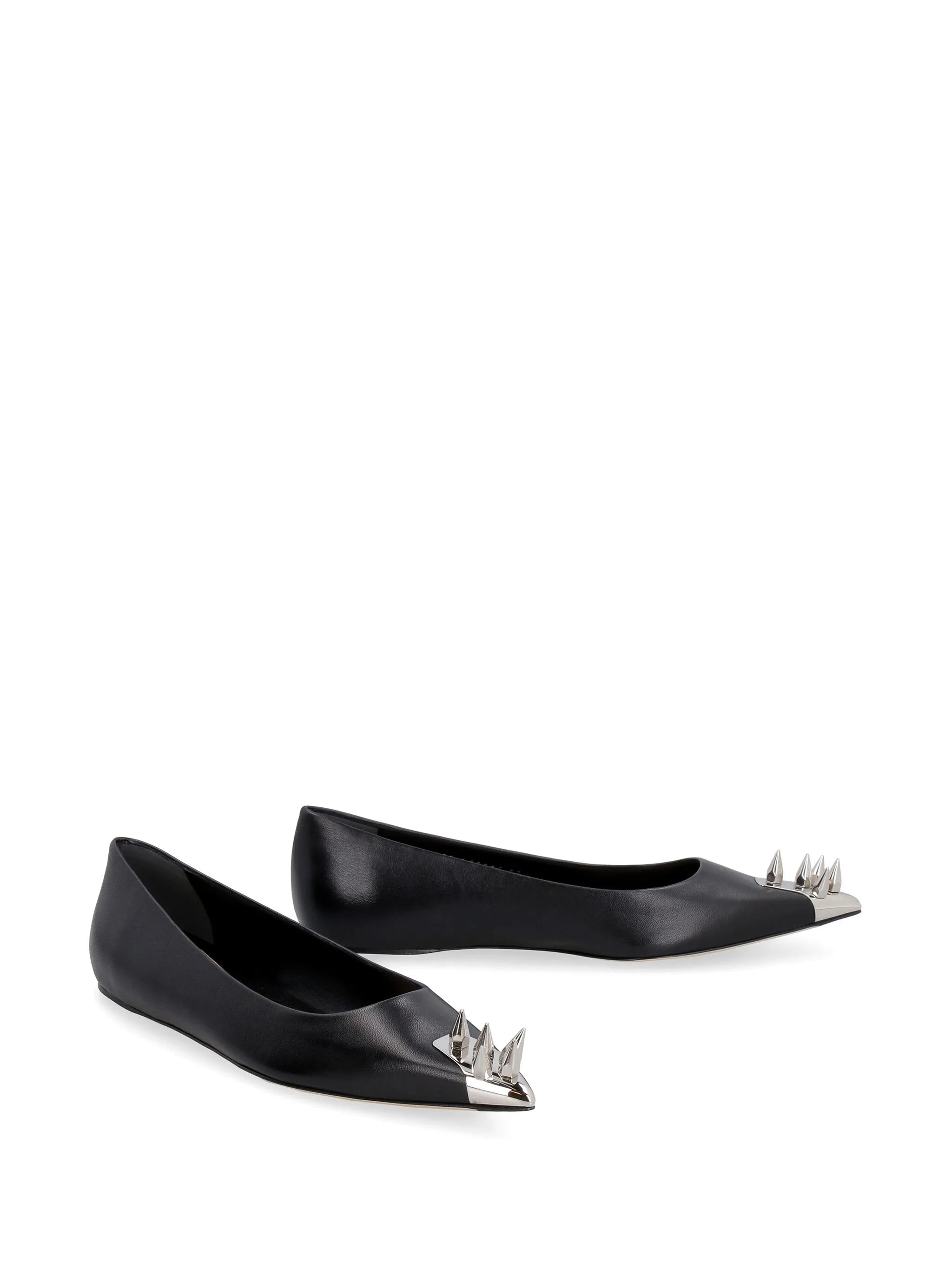 spike stud ballerina shoes