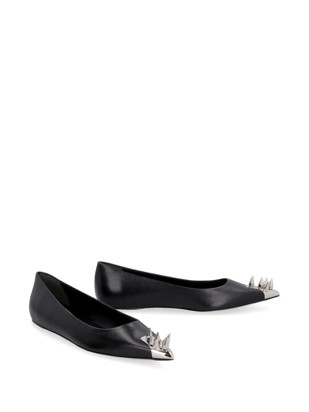 spike stud ballerina shoes