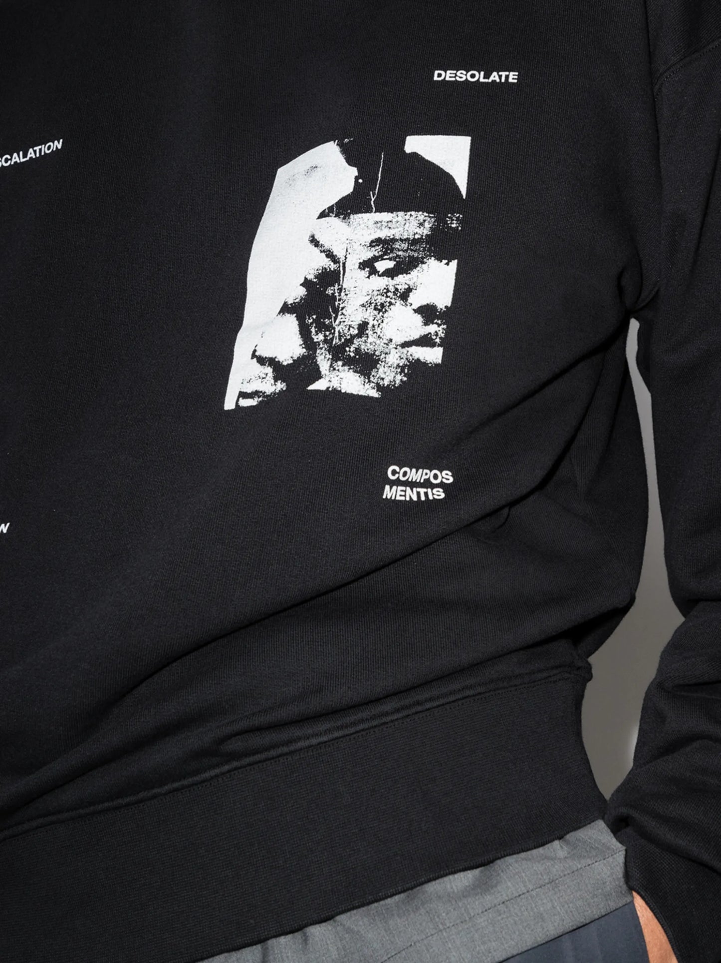 graphic-print crew-neck sweatshirt