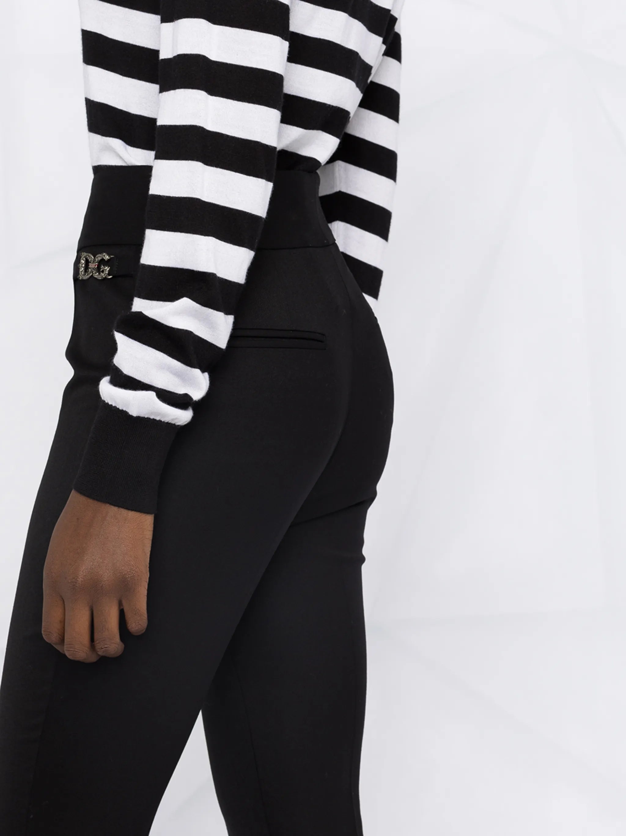logo plaque skinny trousers