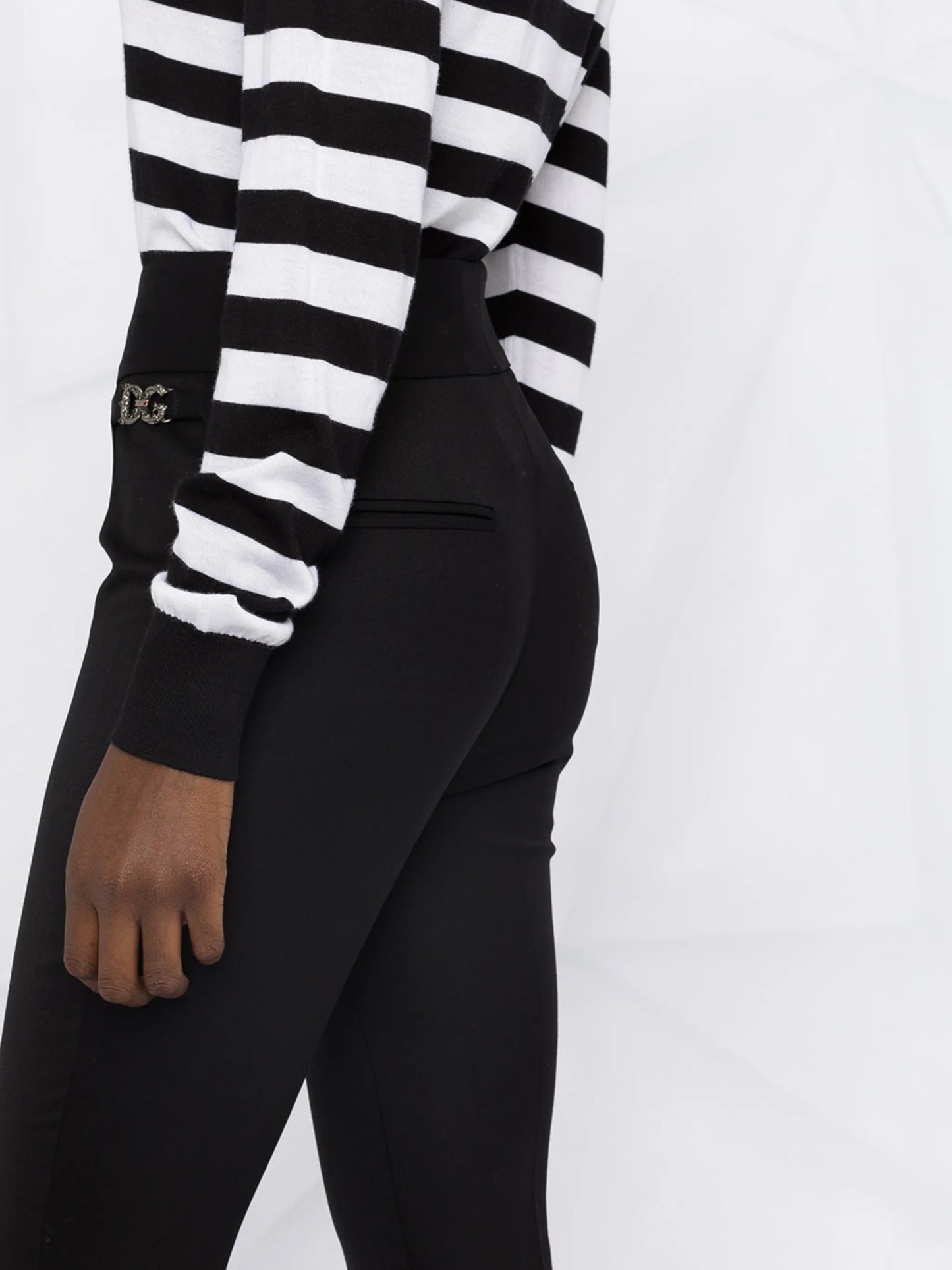logo plaque skinny trousers