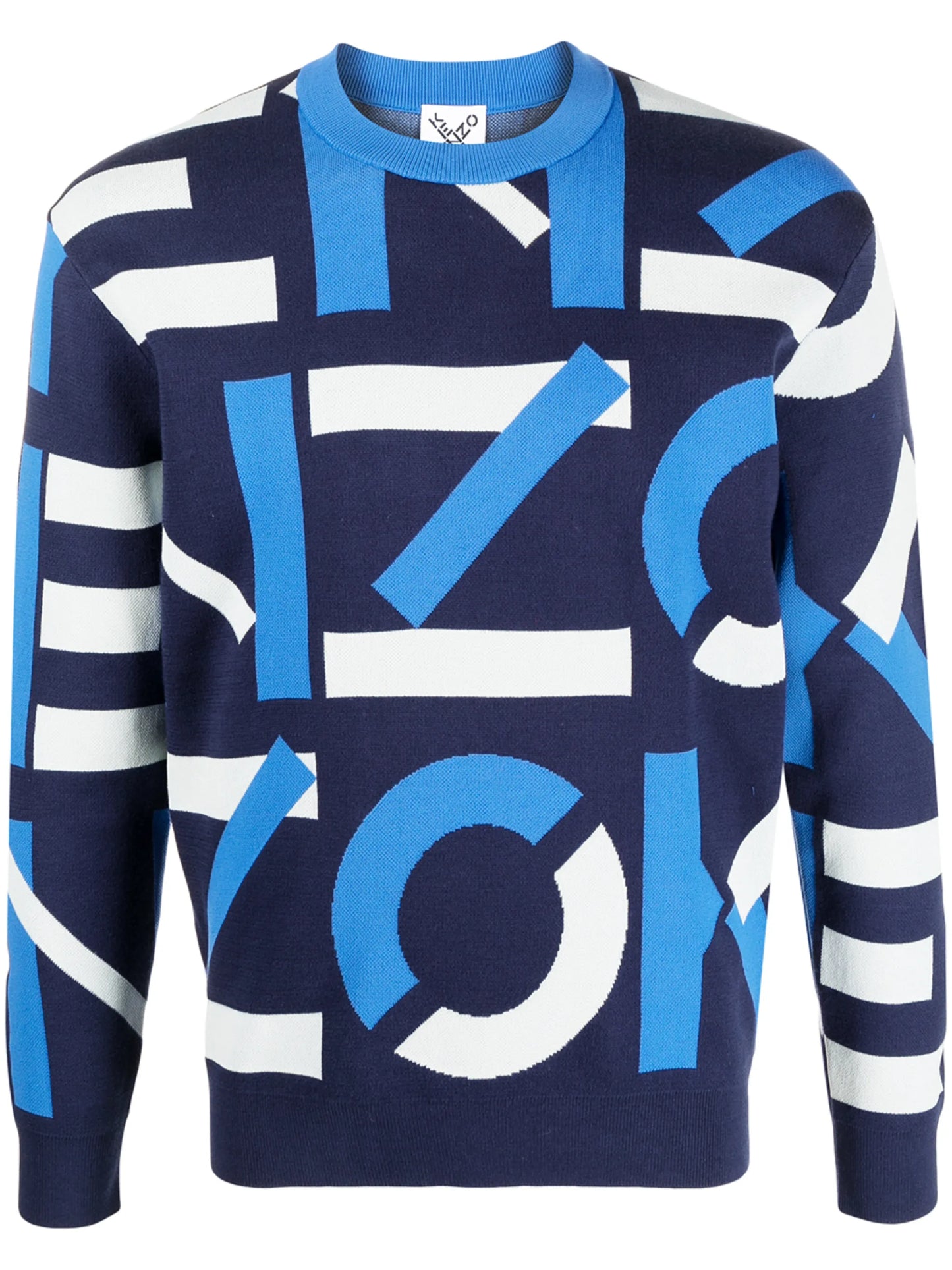 intarsia-knit logo sweatshirt