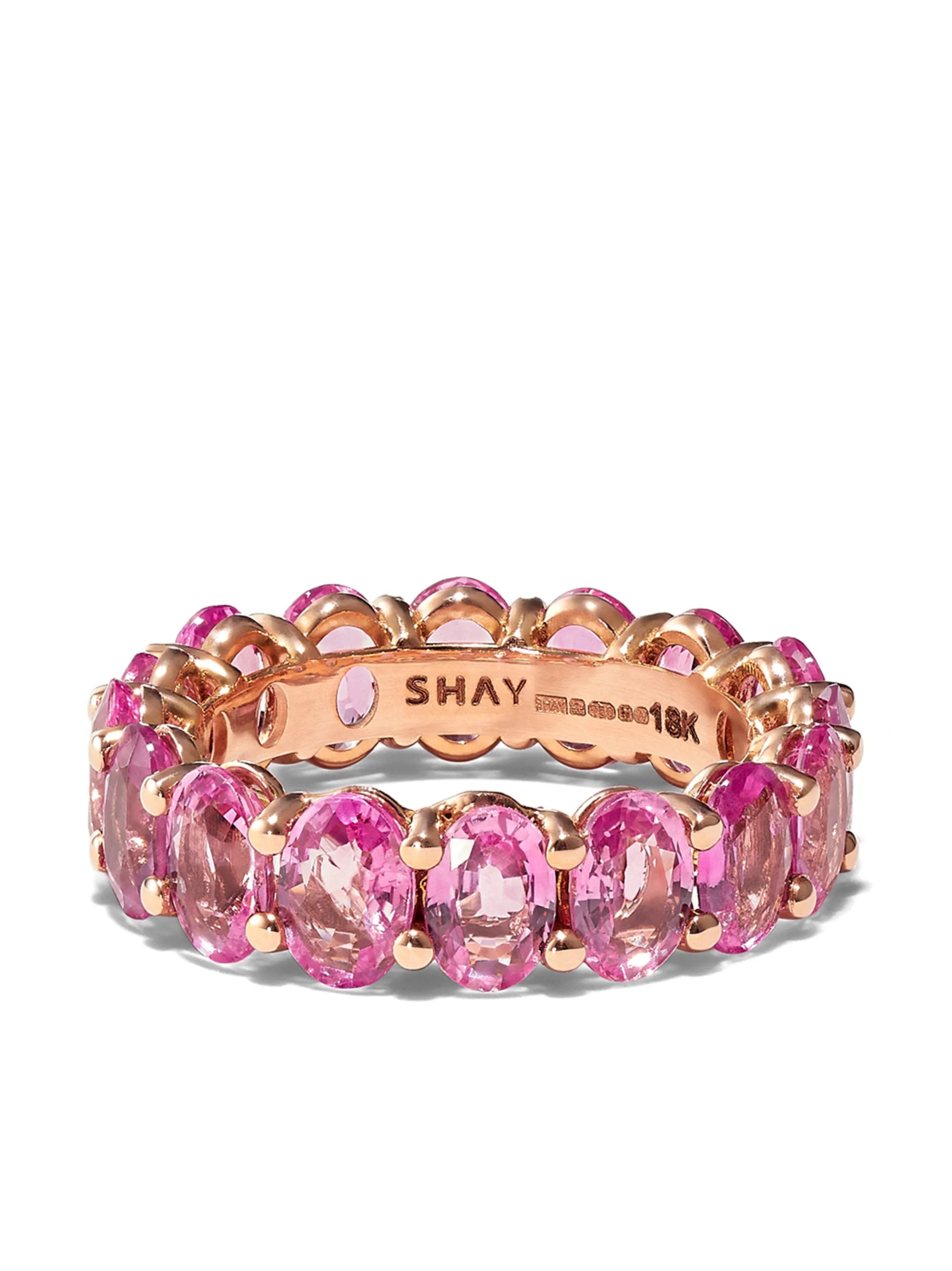 18kt rose gold sapphire Eternity band