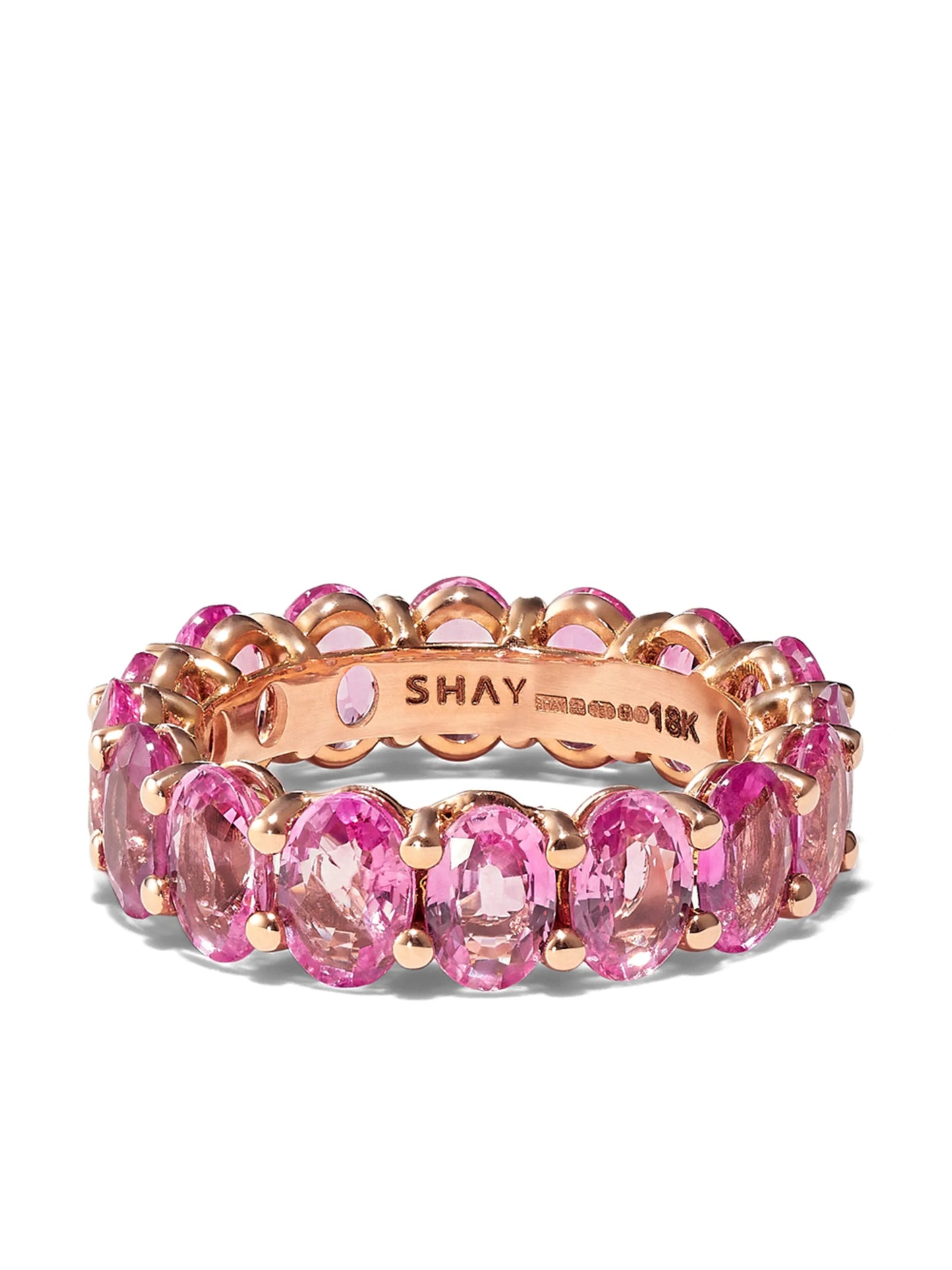18kt rose gold sapphire Eternity band