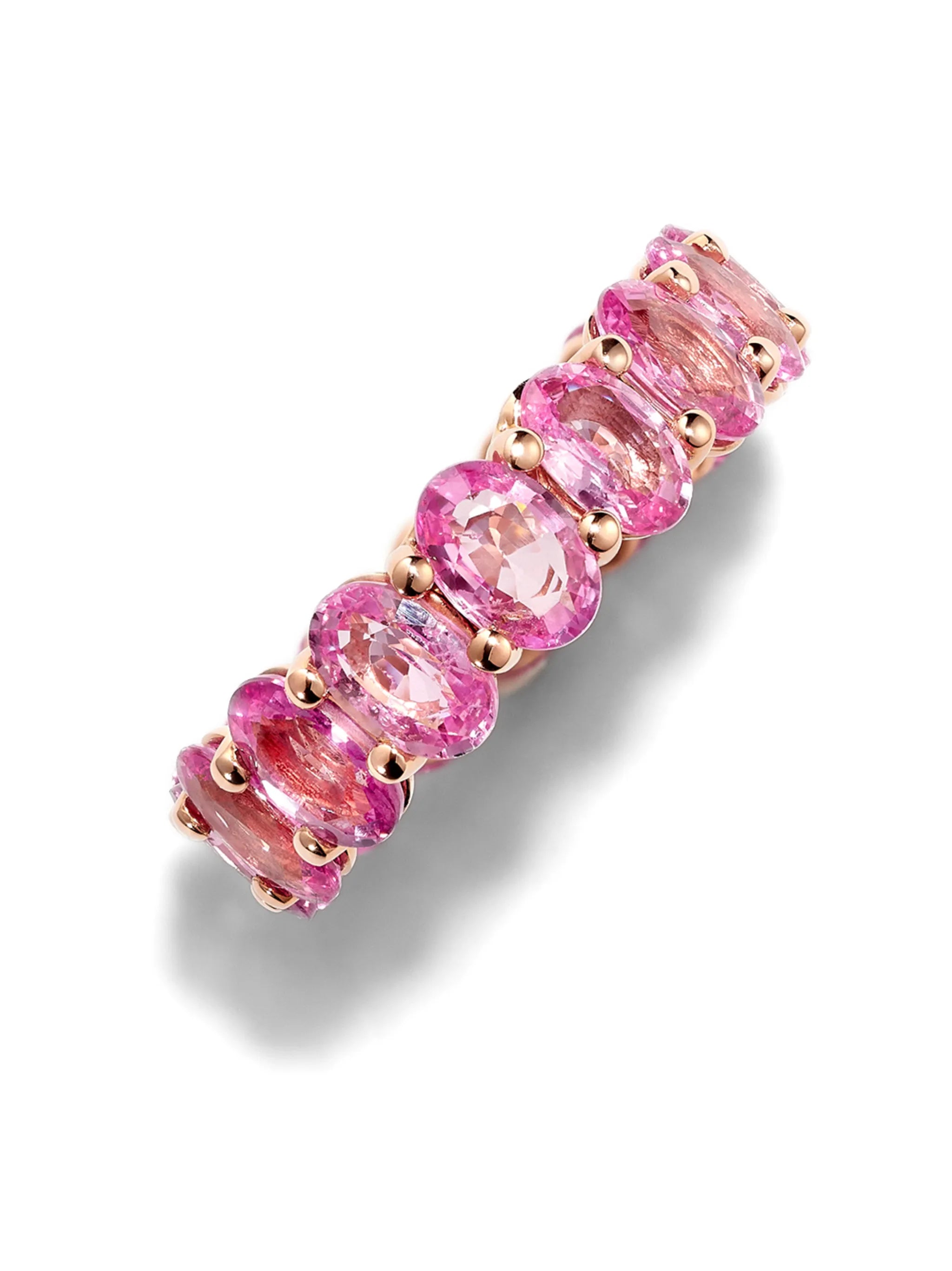 18kt rose gold sapphire Eternity band