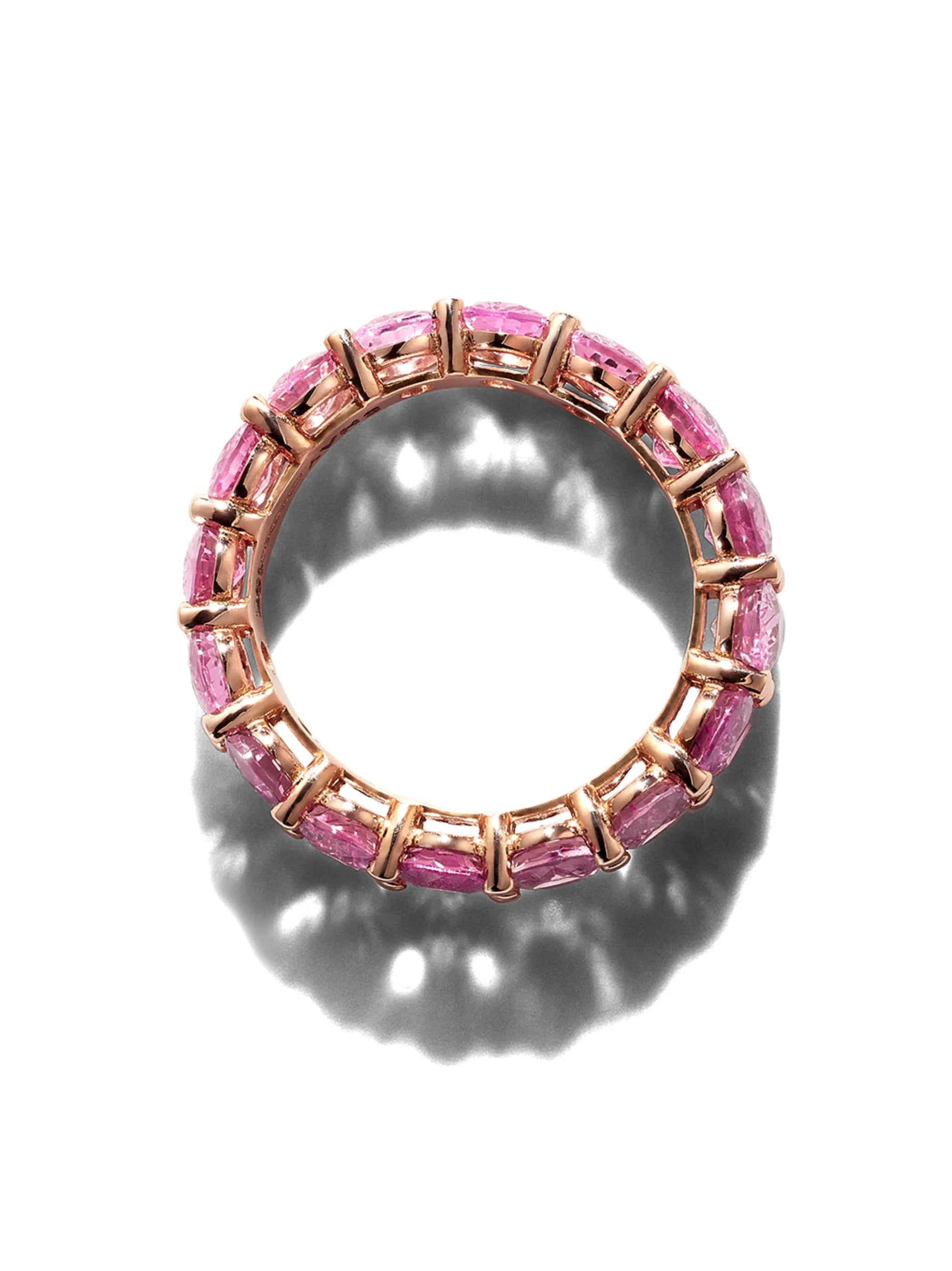 18kt rose gold sapphire Eternity band
