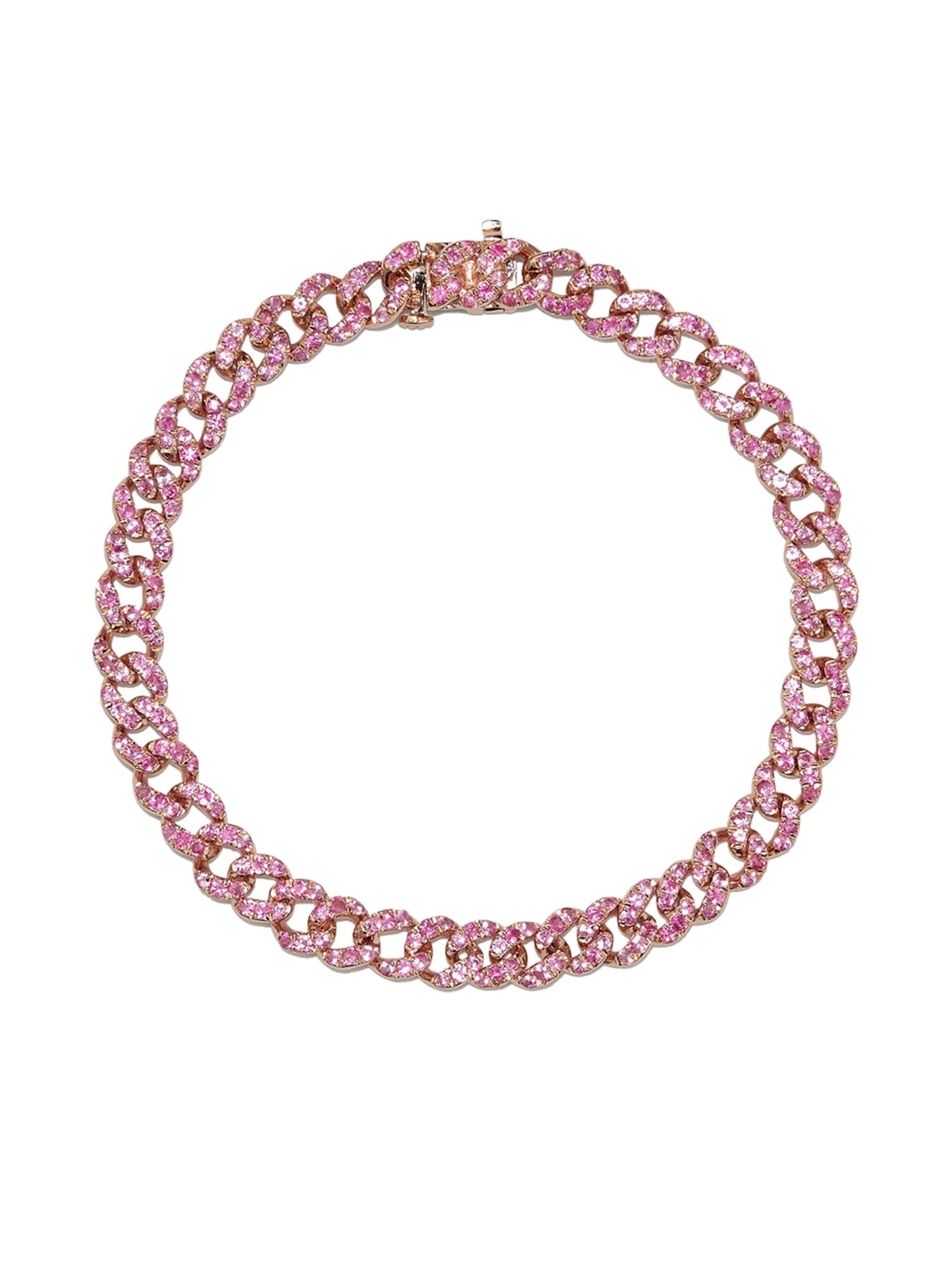 18kt rose gold sapphire bracelet