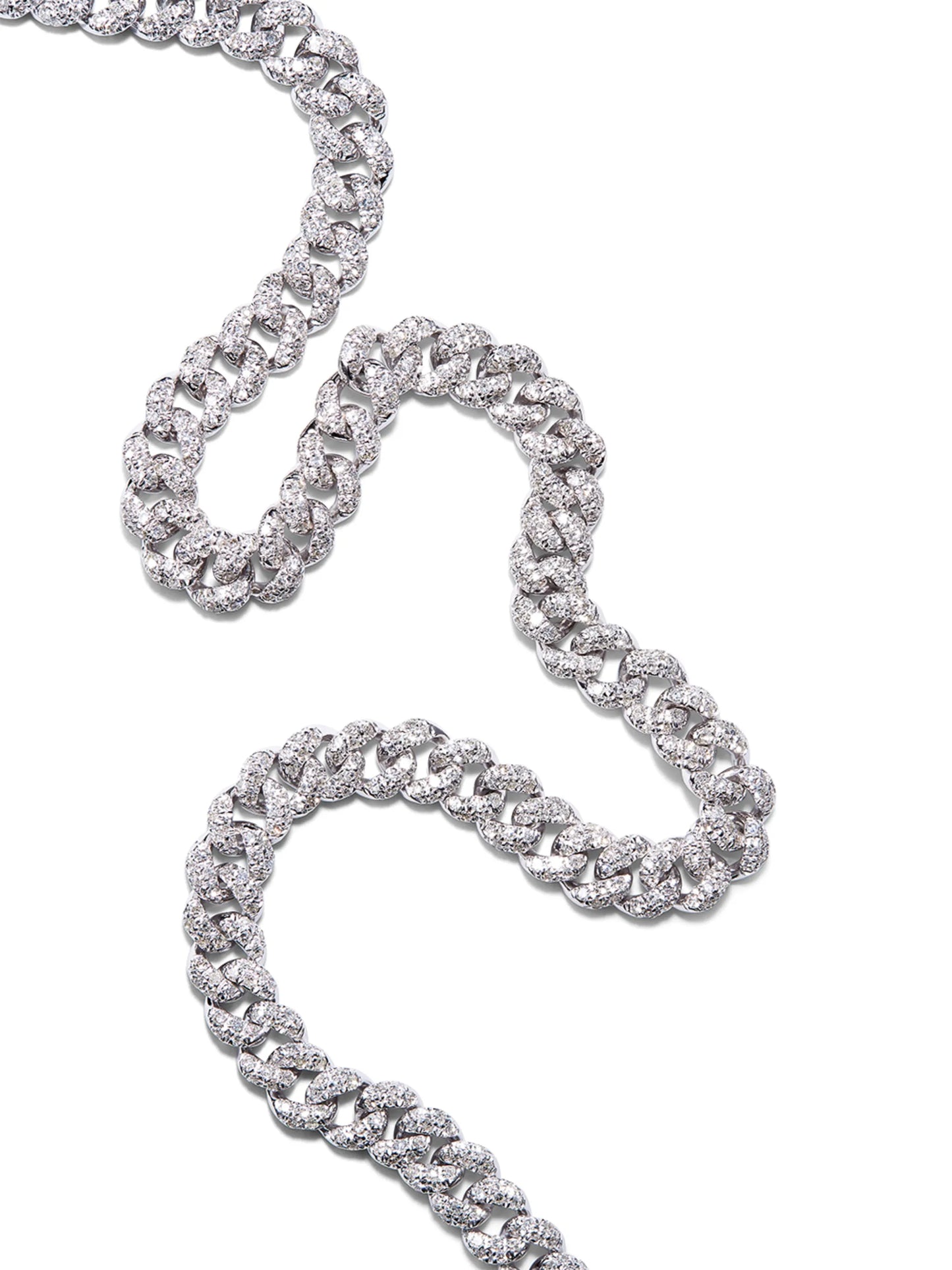 18kt white gold diamond necklace