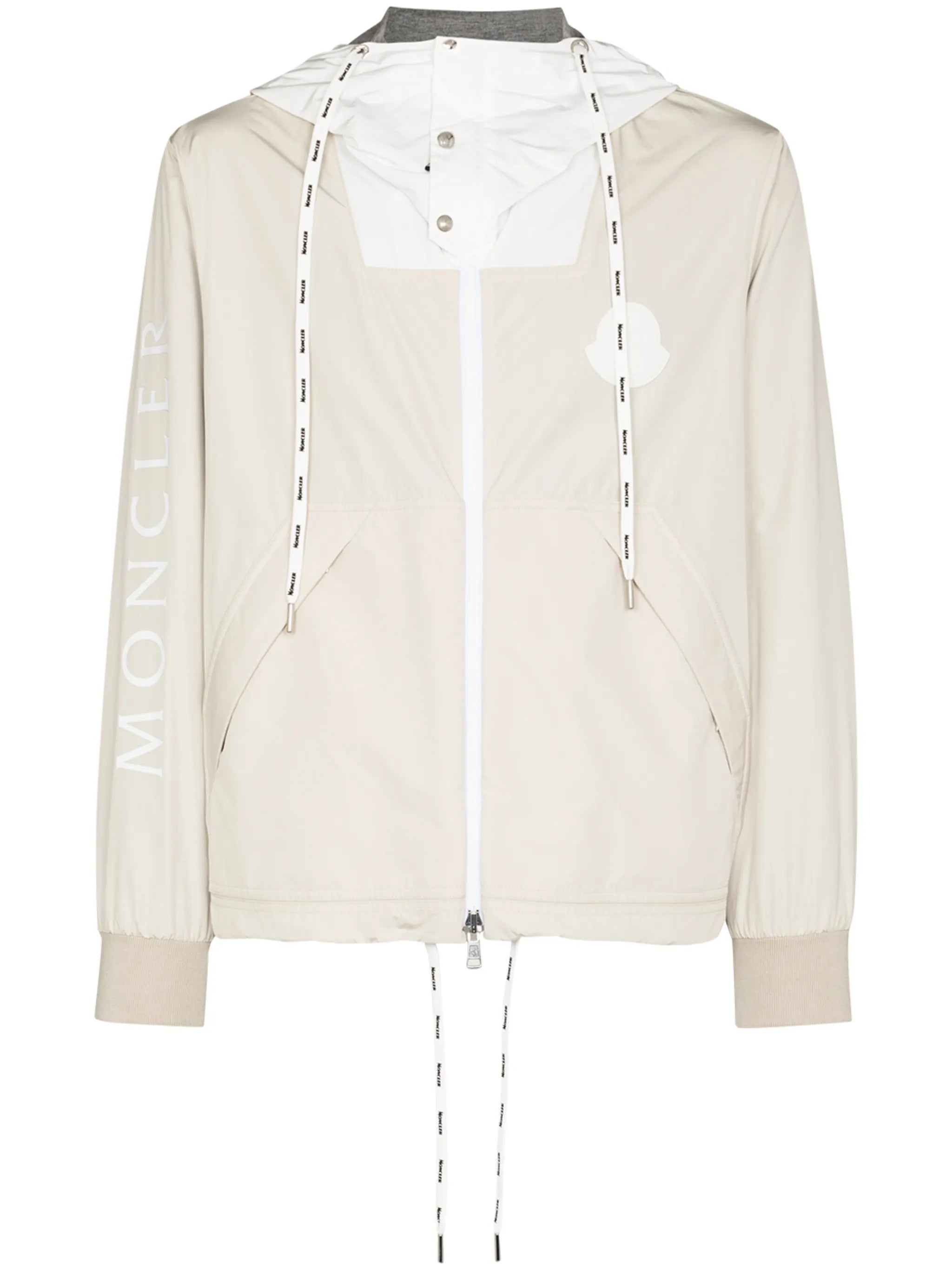 drawstring logo-print jacket
