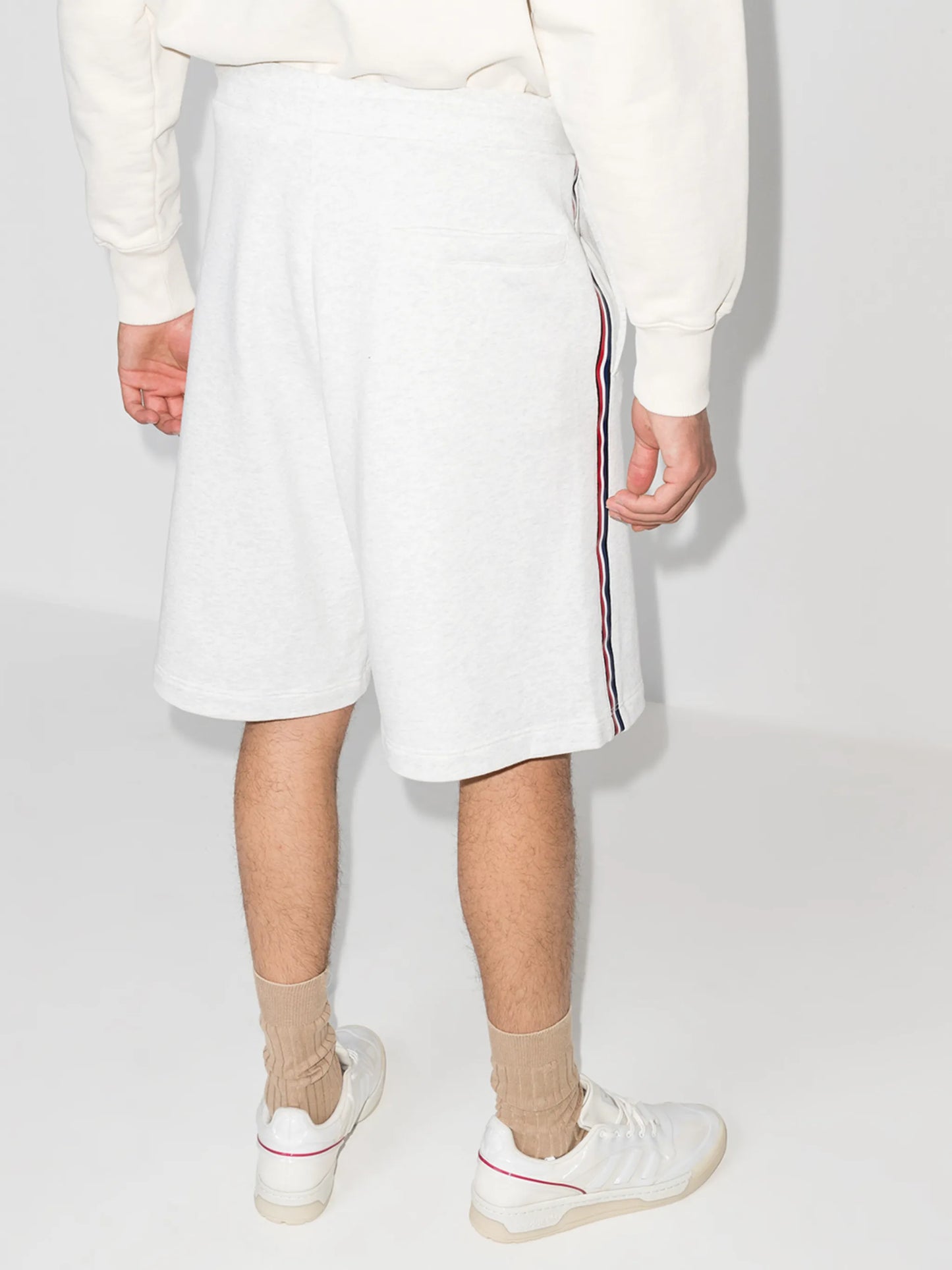 drawstring track shorts