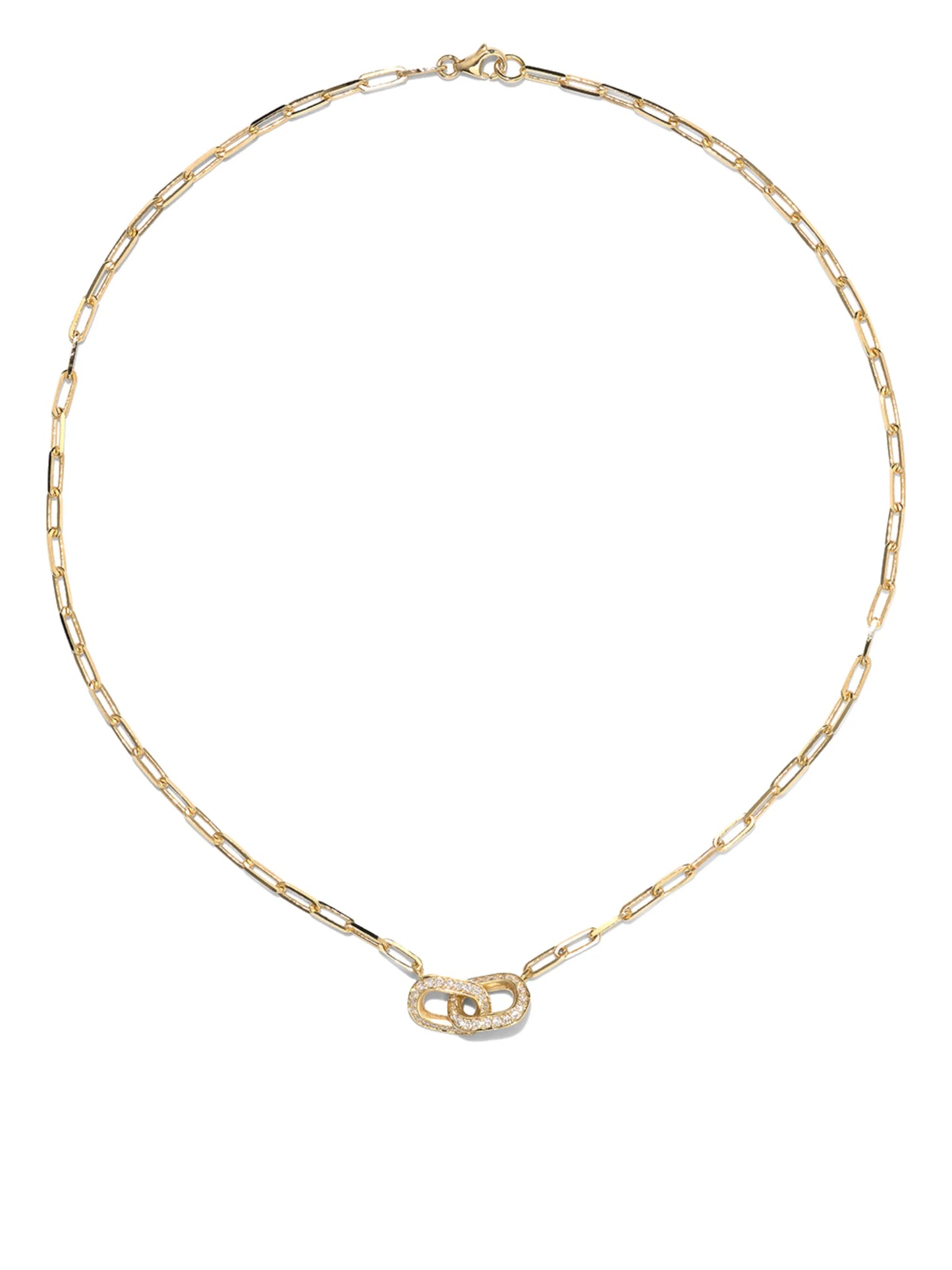 18K yellow gold Unity diamond necklace