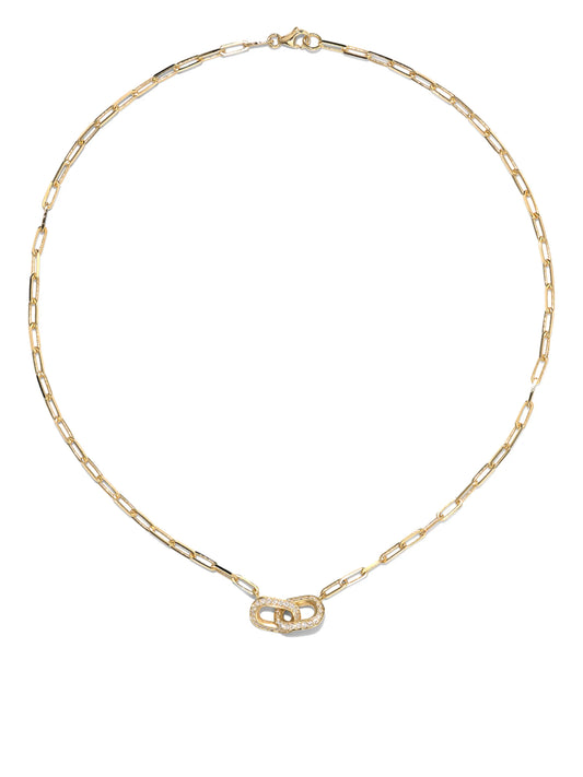 18K yellow gold Unity diamond necklace