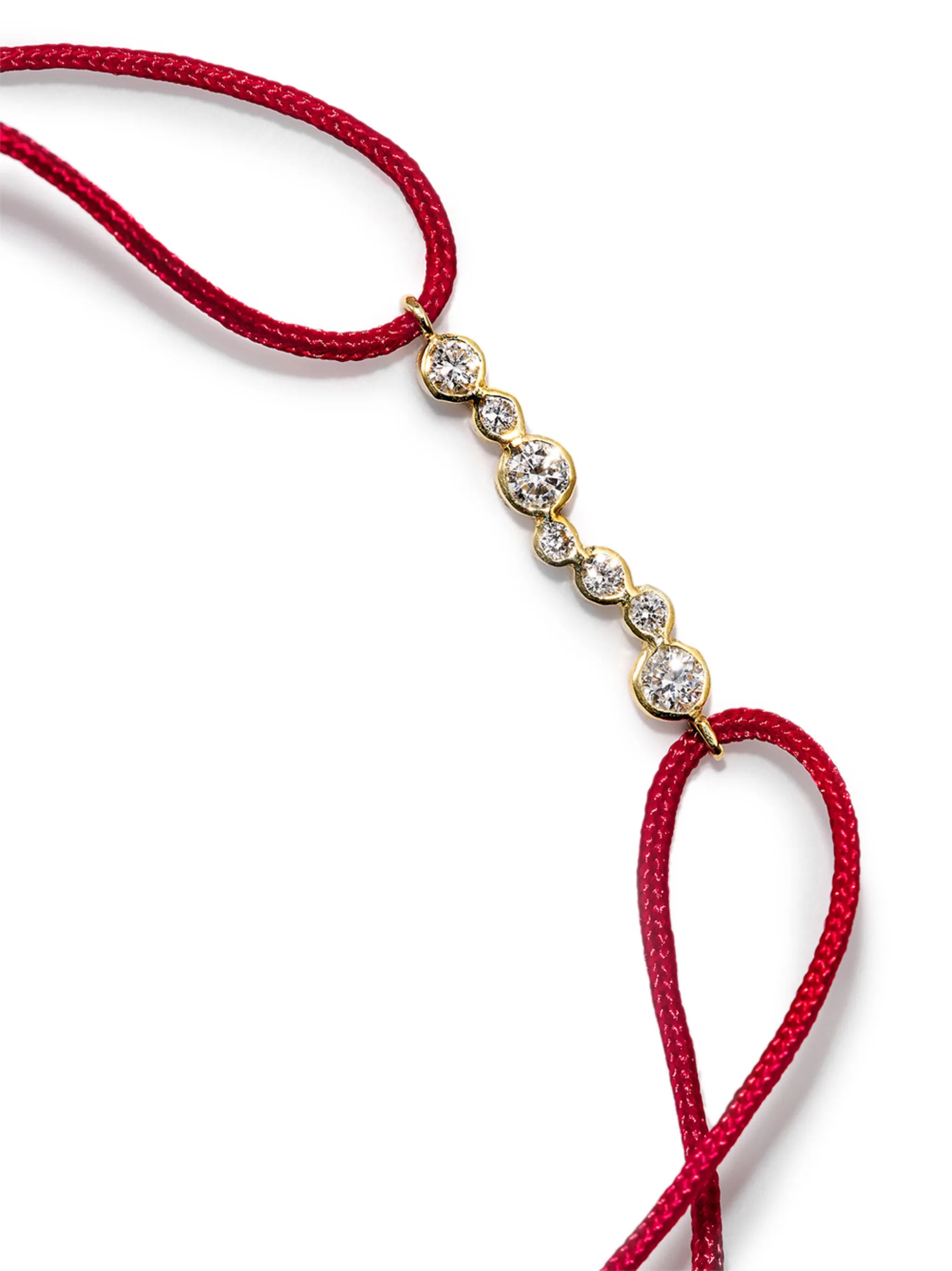 18K yellow gold cord bracelet