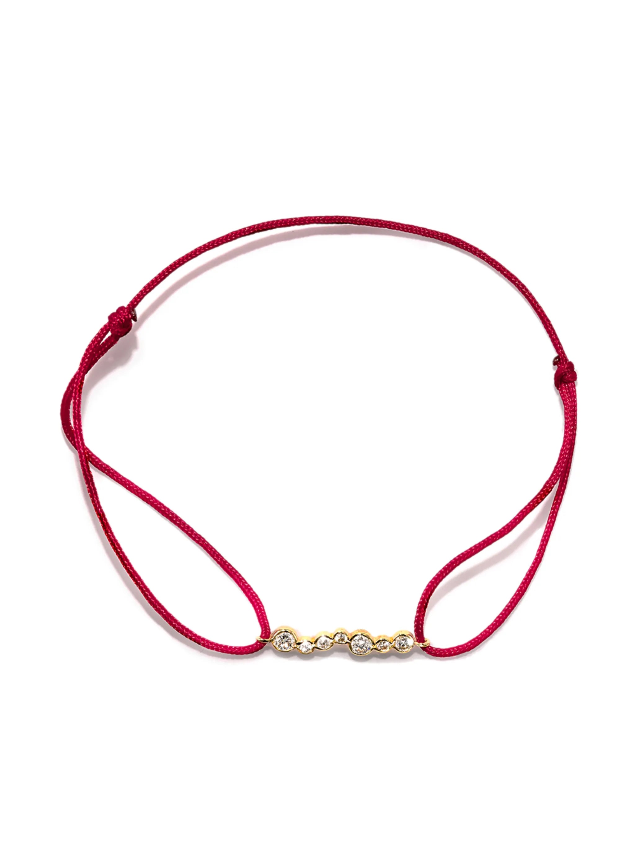 18K yellow gold cord bracelet