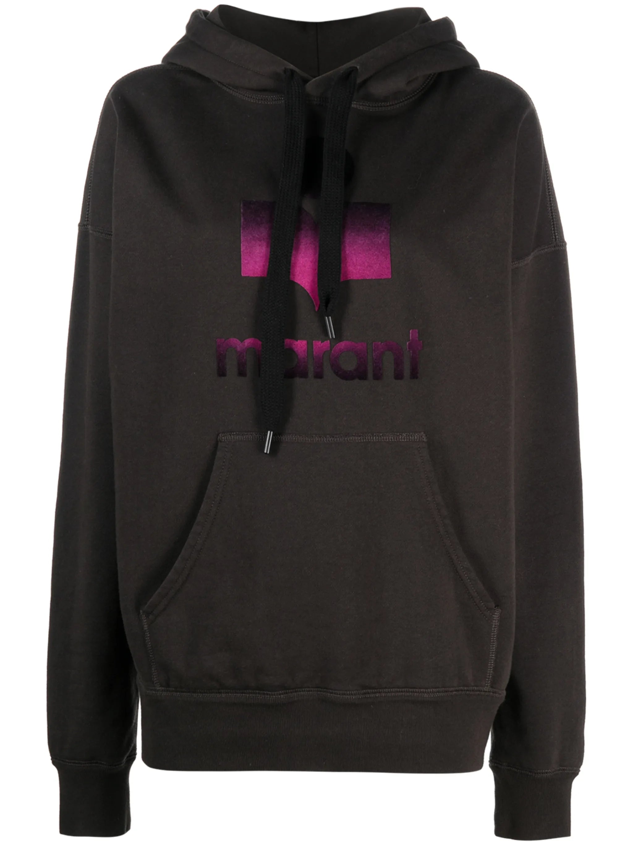 logo-print oversized hoodie
