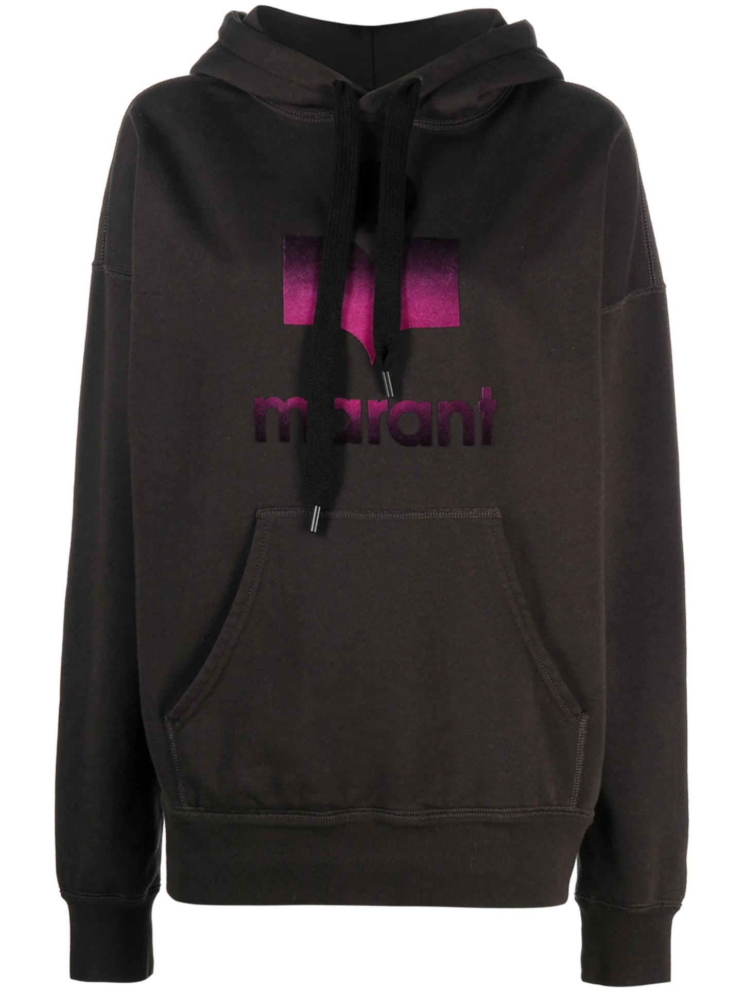 logo-print oversized hoodie