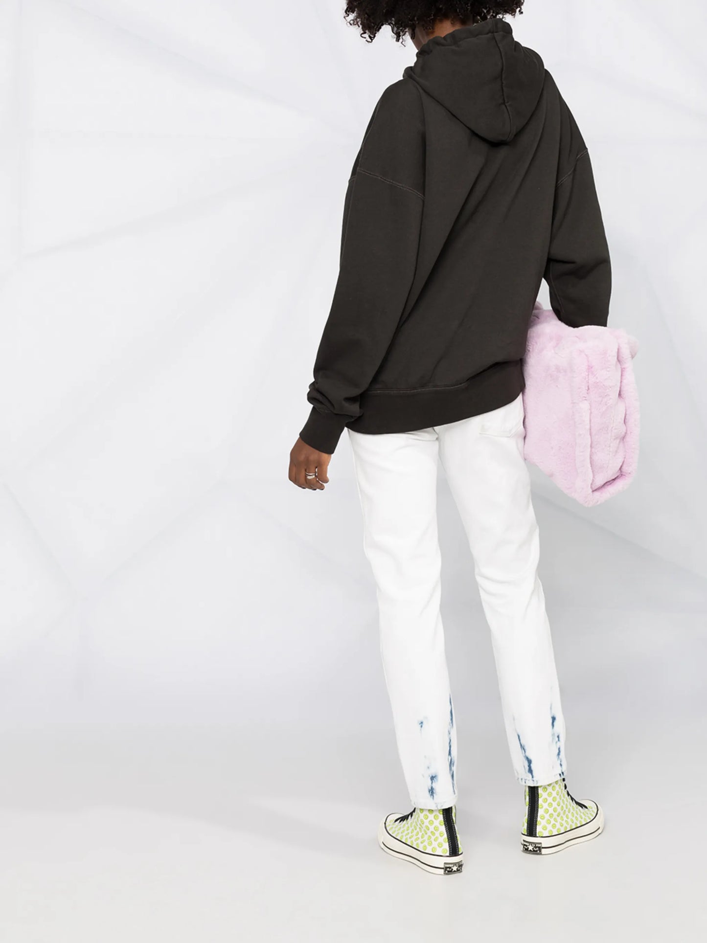 logo-print oversized hoodie
