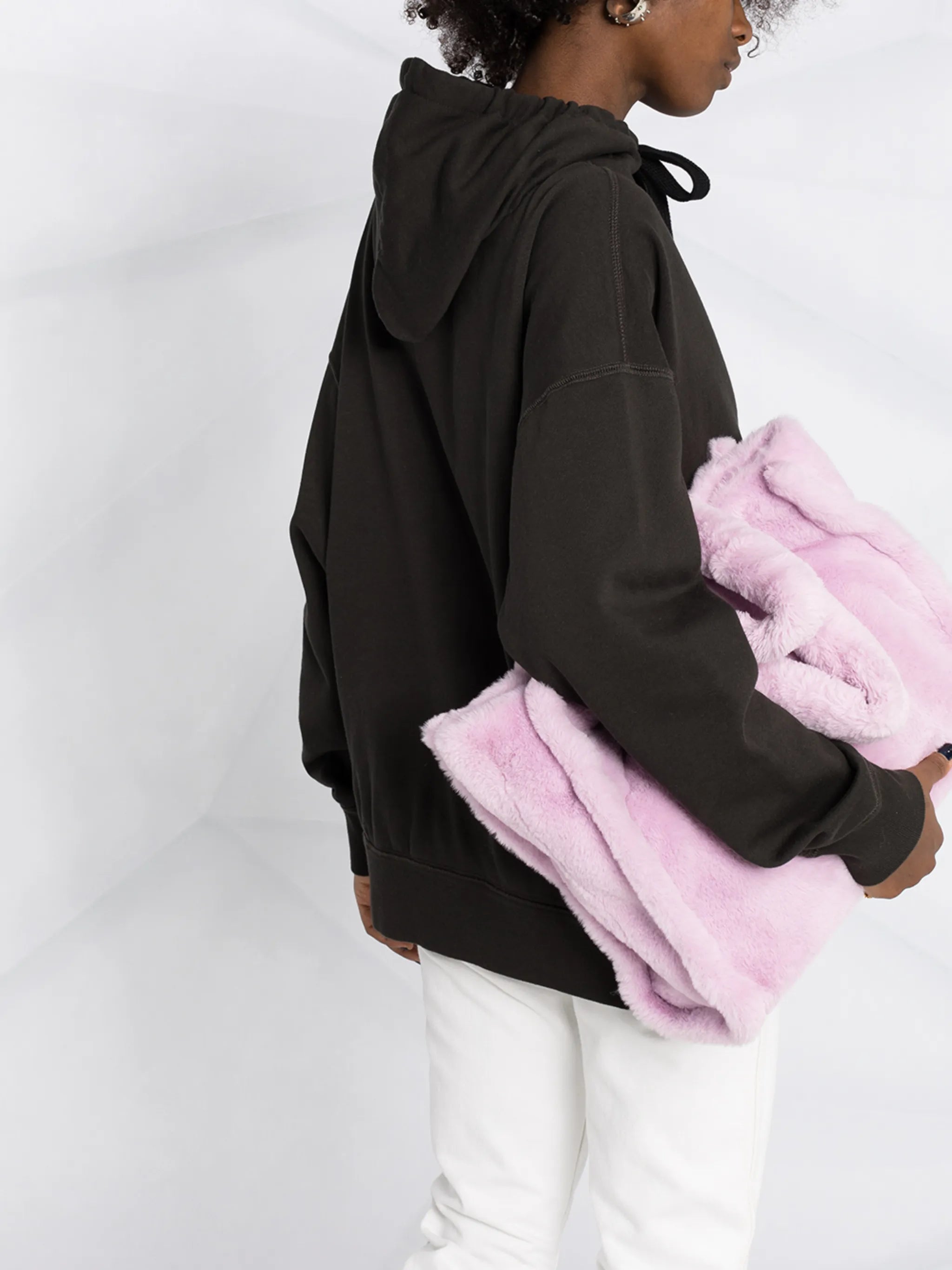 logo-print oversized hoodie