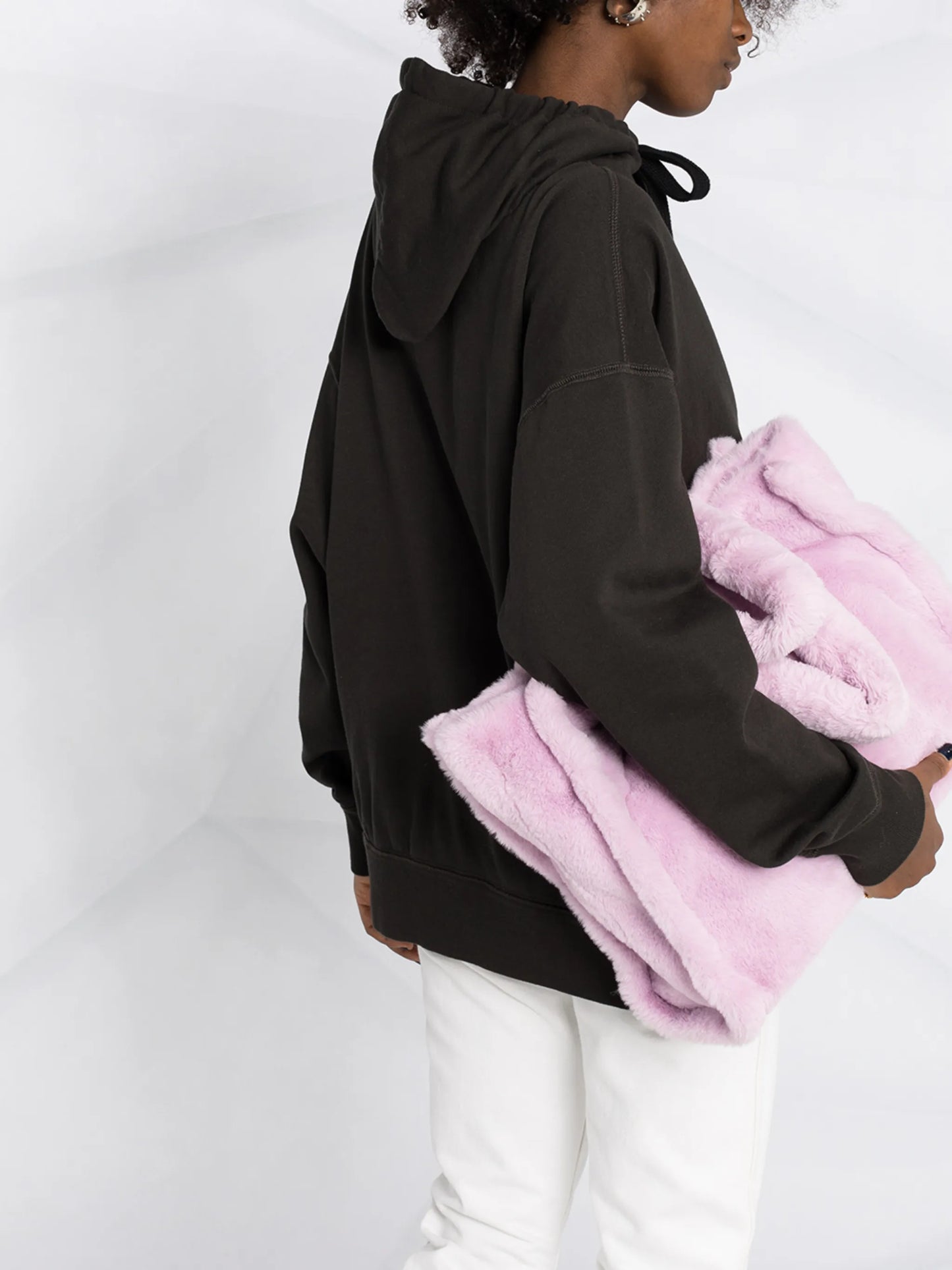 logo-print oversized hoodie