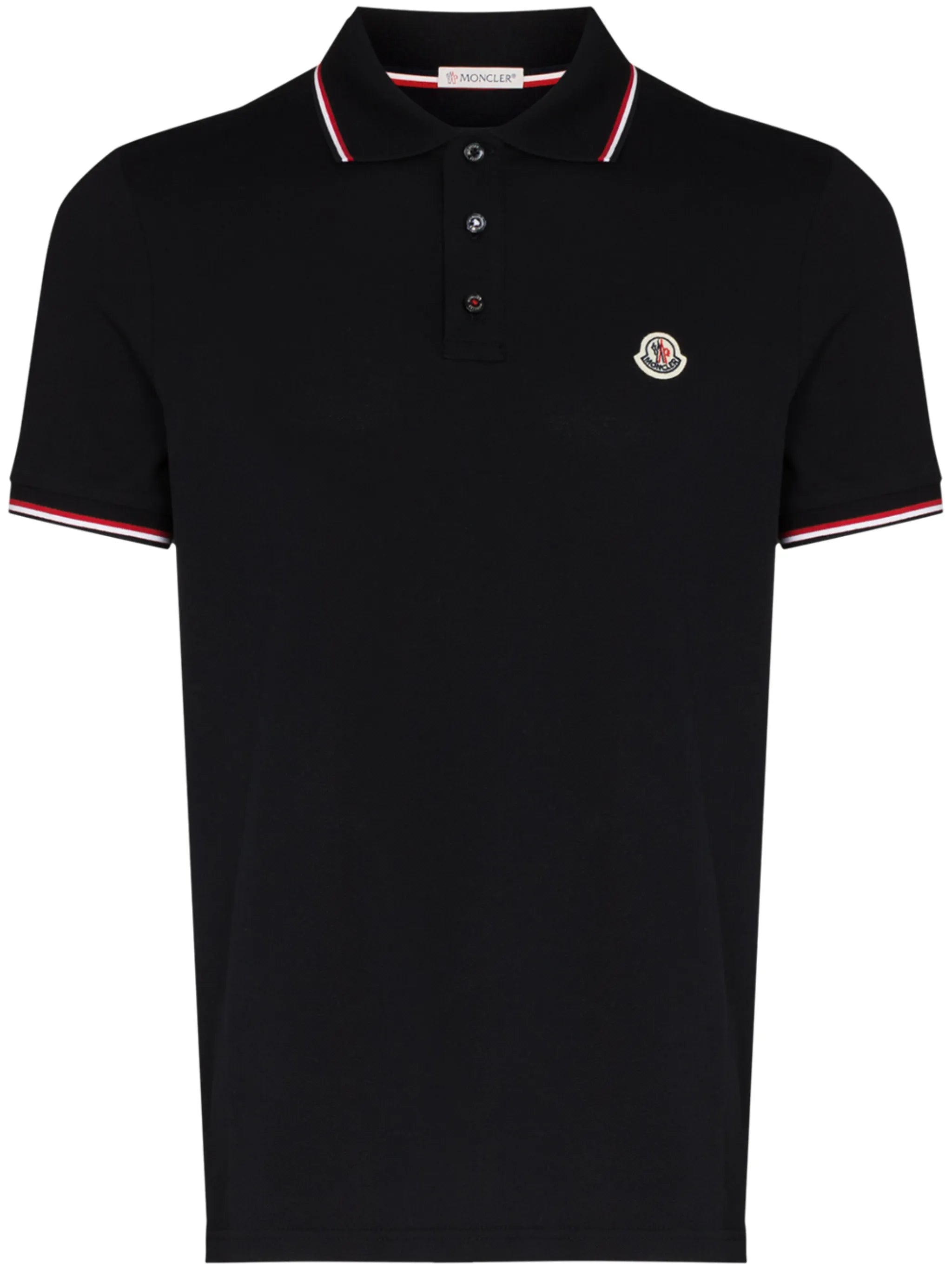 logo-patch polo shirt