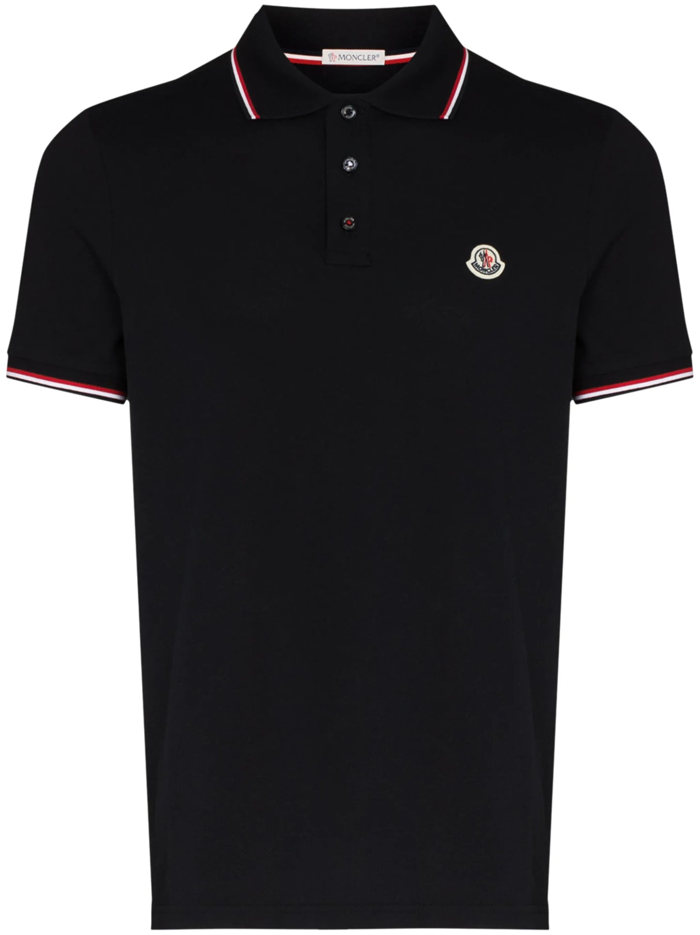 logo-patch polo shirt