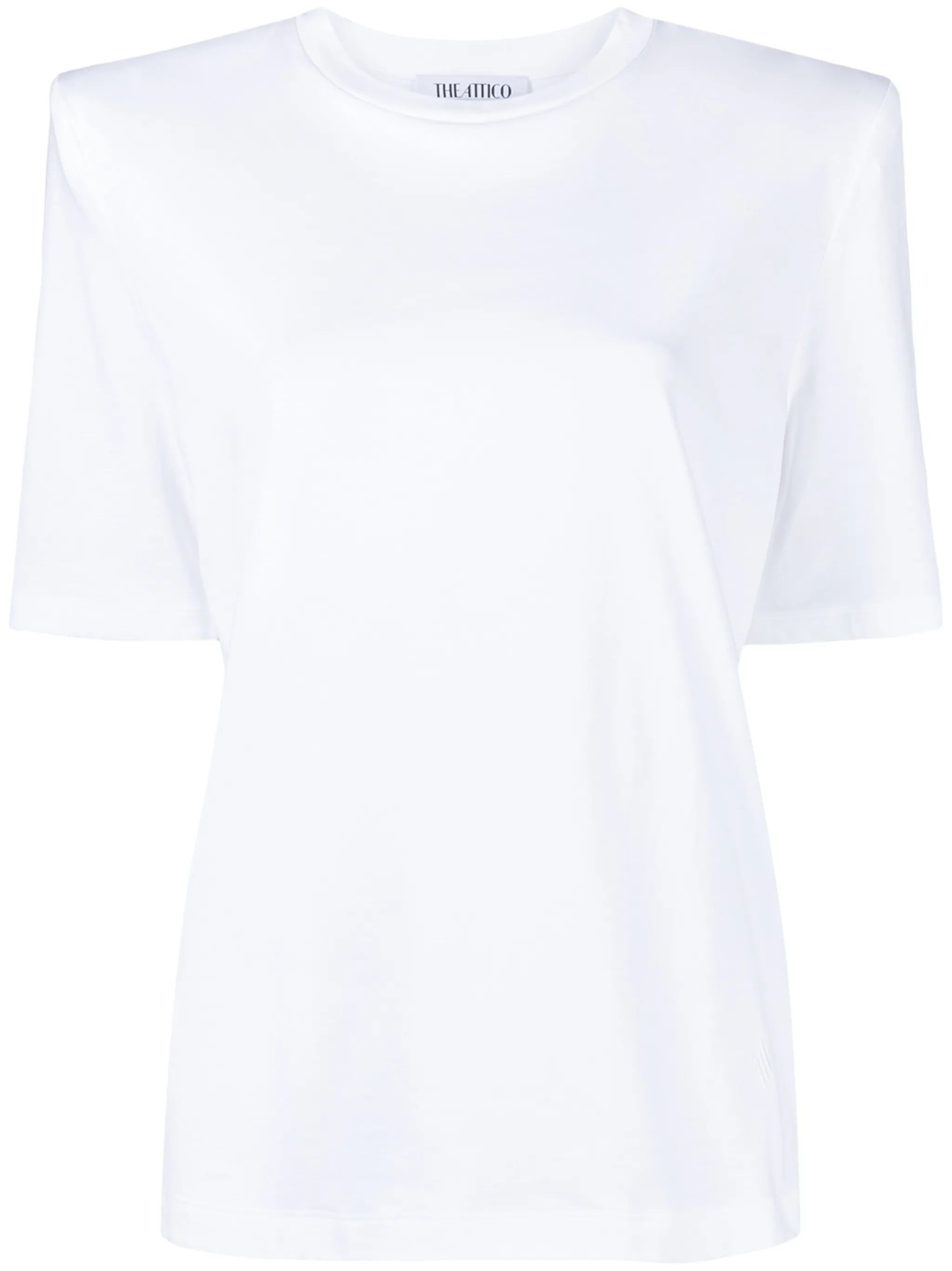 shoulder-padded T-shirt