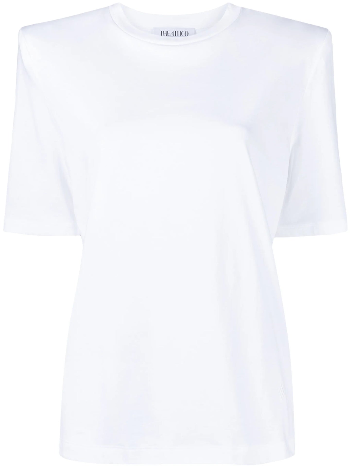 shoulder-padded T-shirt