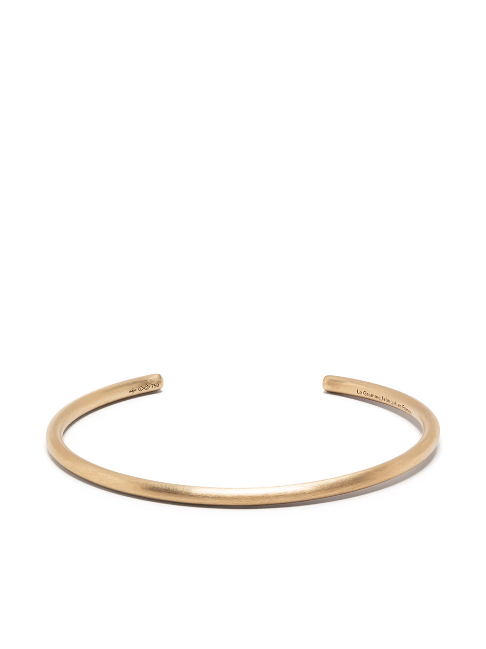 18kt yellow gold 17g bangle bracelet