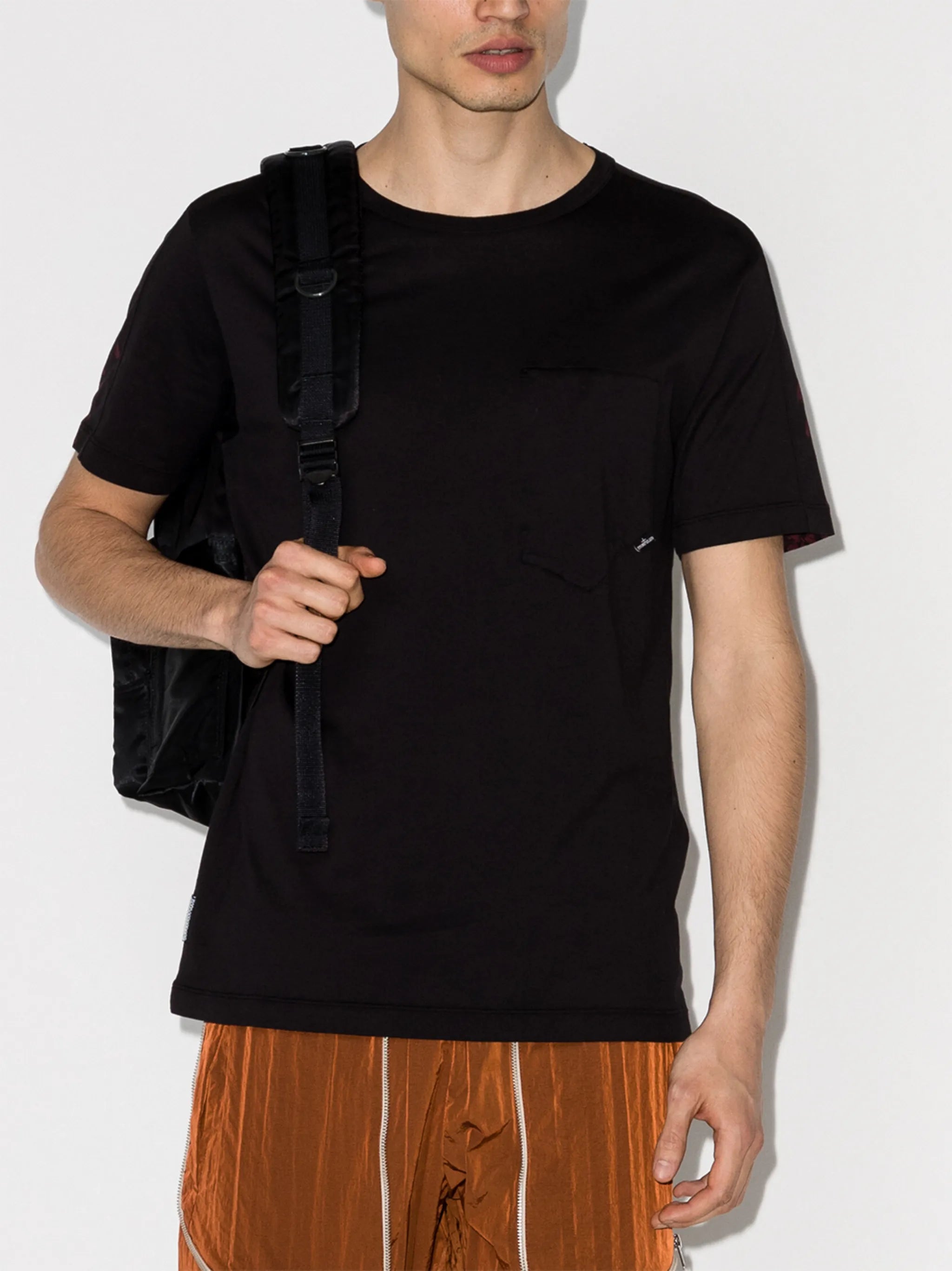 abstract-print crew-neck T-shirt