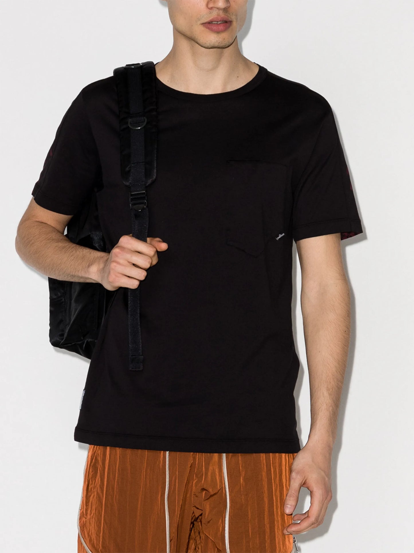 abstract-print crew-neck T-shirt