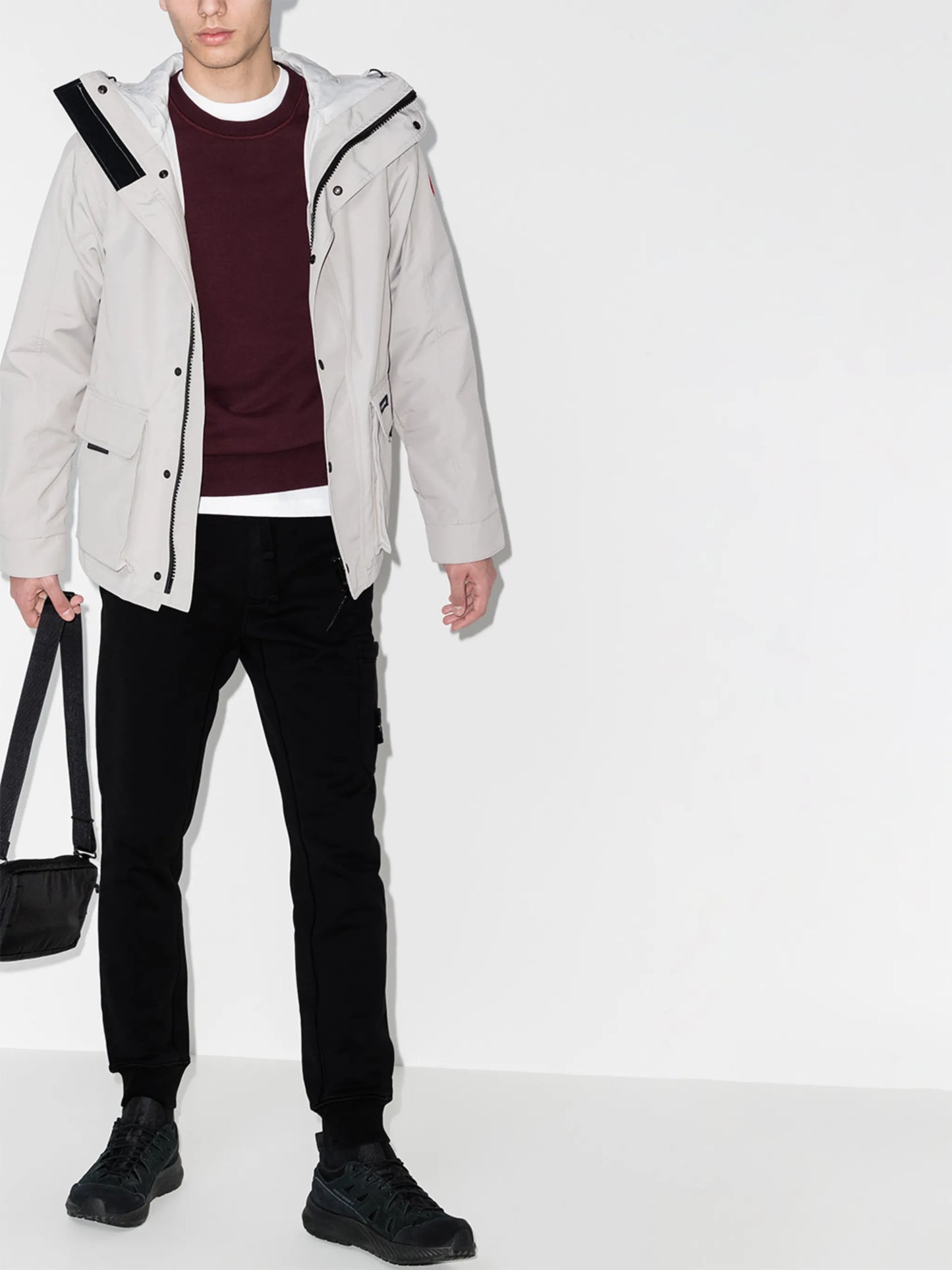 slim leg track trousers