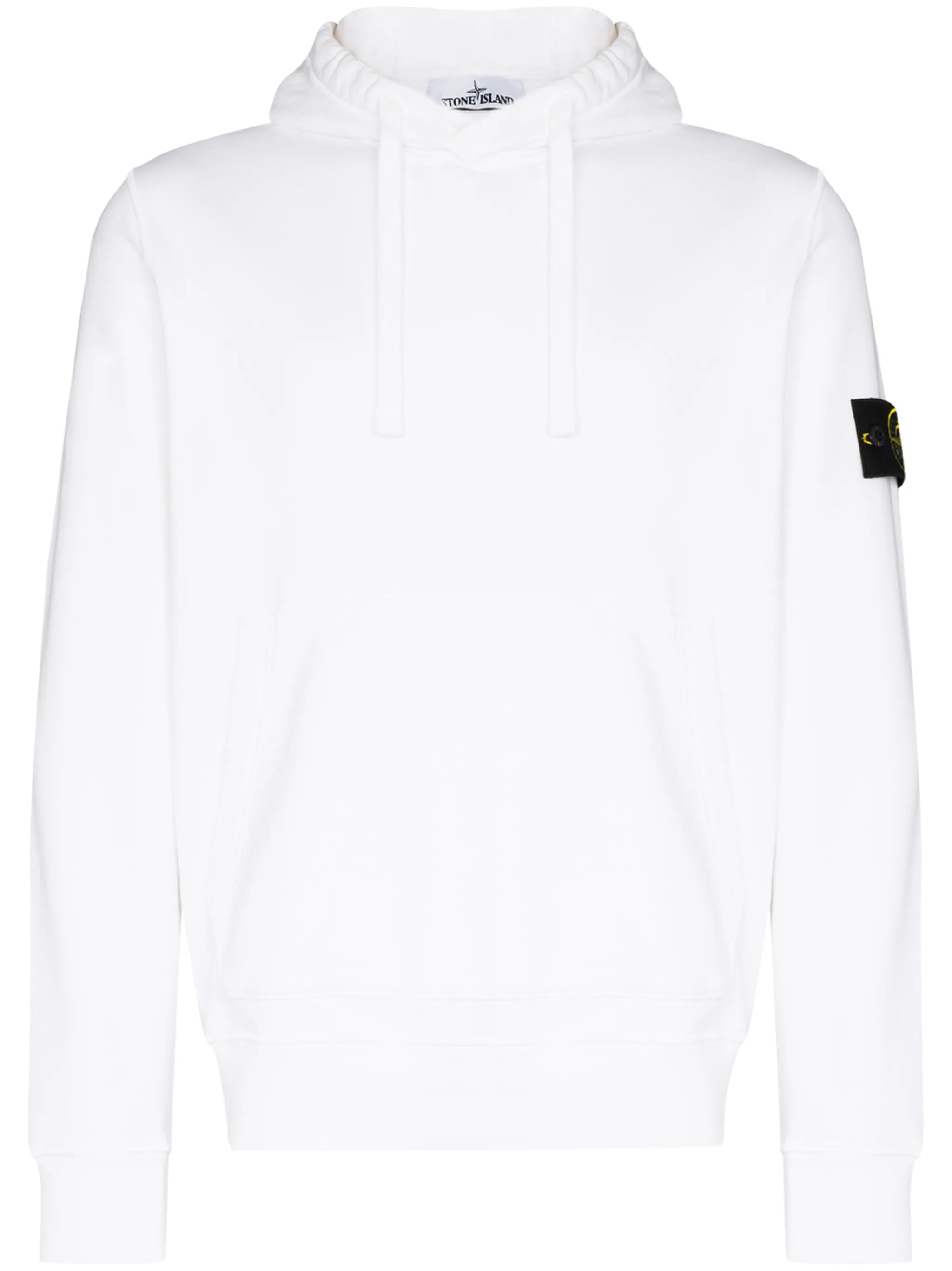 logo-patch cotton hoodie