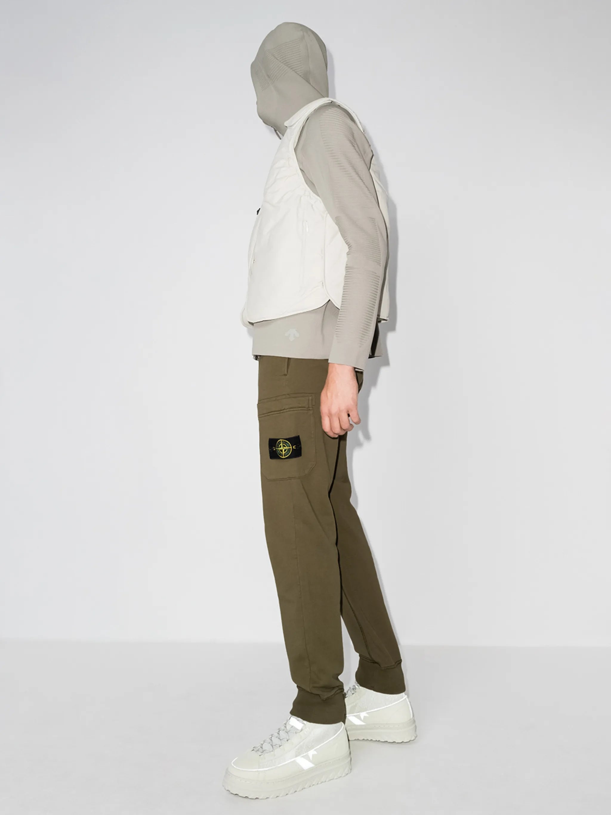 garment-dyed track pants
