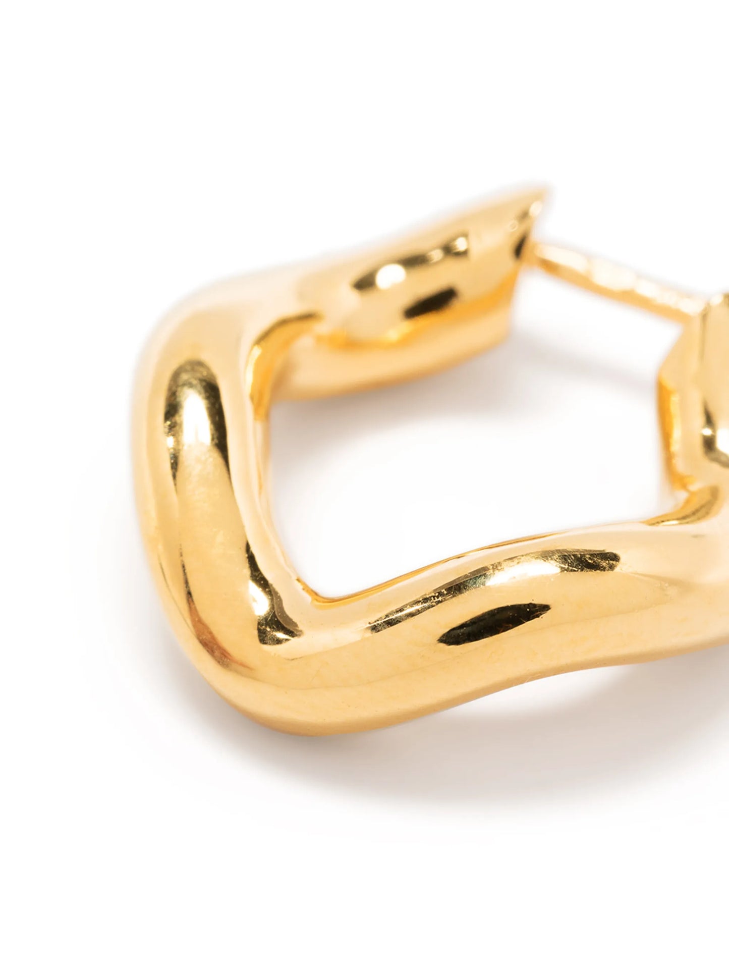 Wave hoop earrings