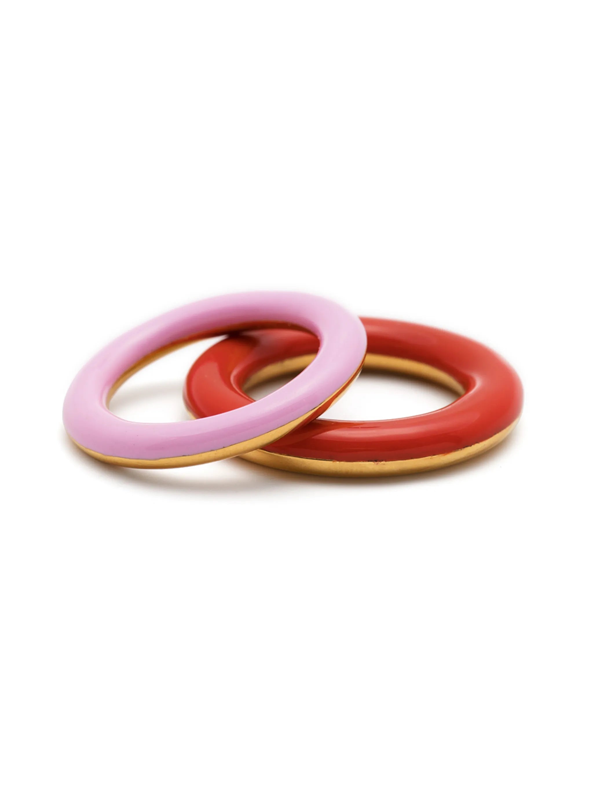 two-tone stackable rings