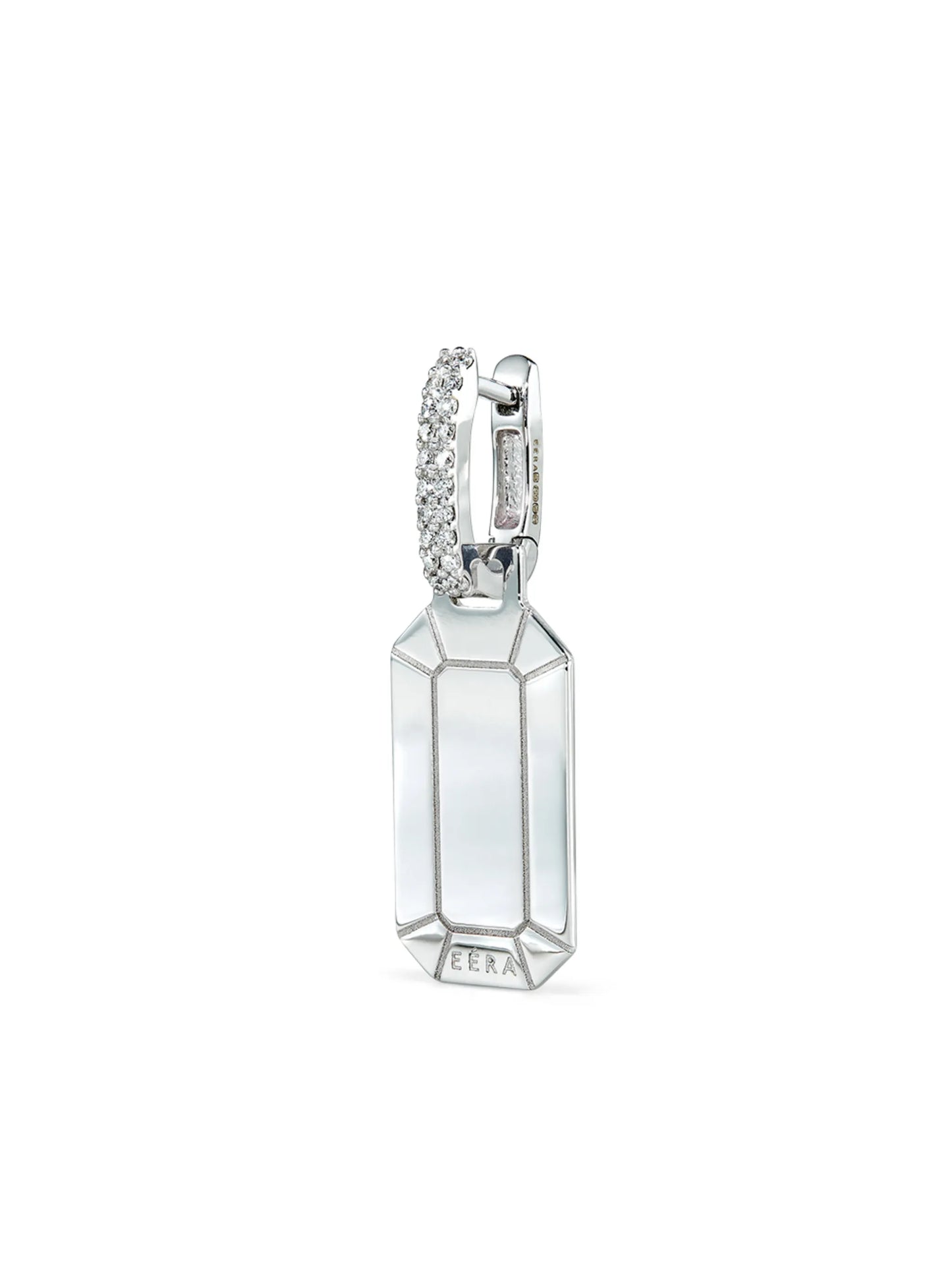 18kt white gold and diamond Tokyo earring