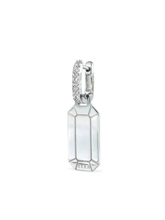 18kt white gold and diamond Tokyo earring