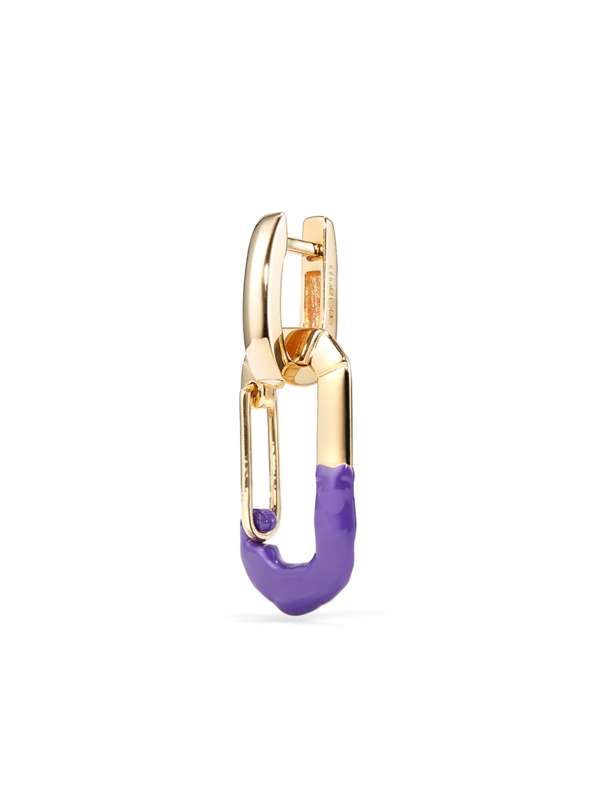18kt yellow gold Chiara single earring