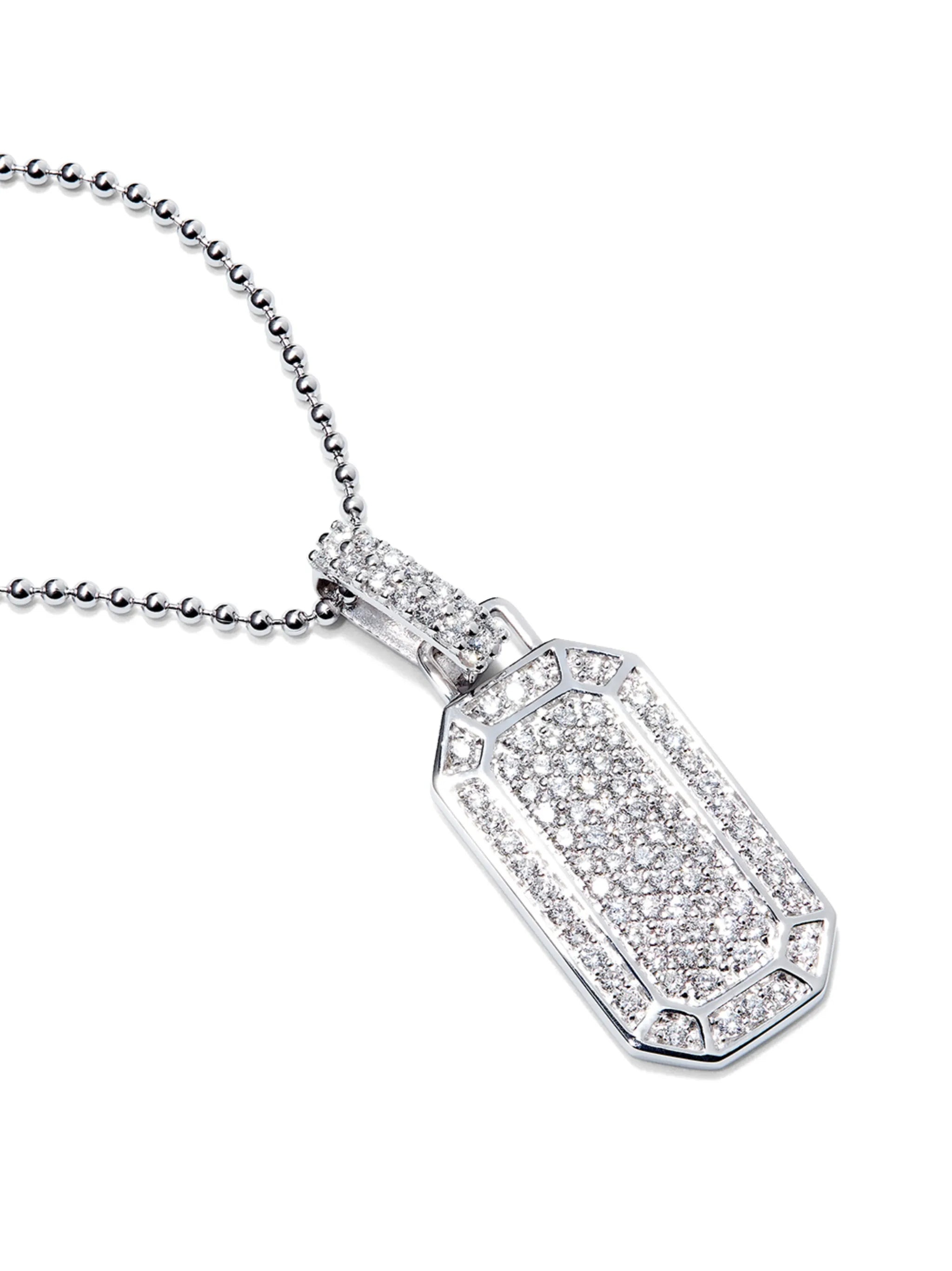 small tokyo diamond pave necklace