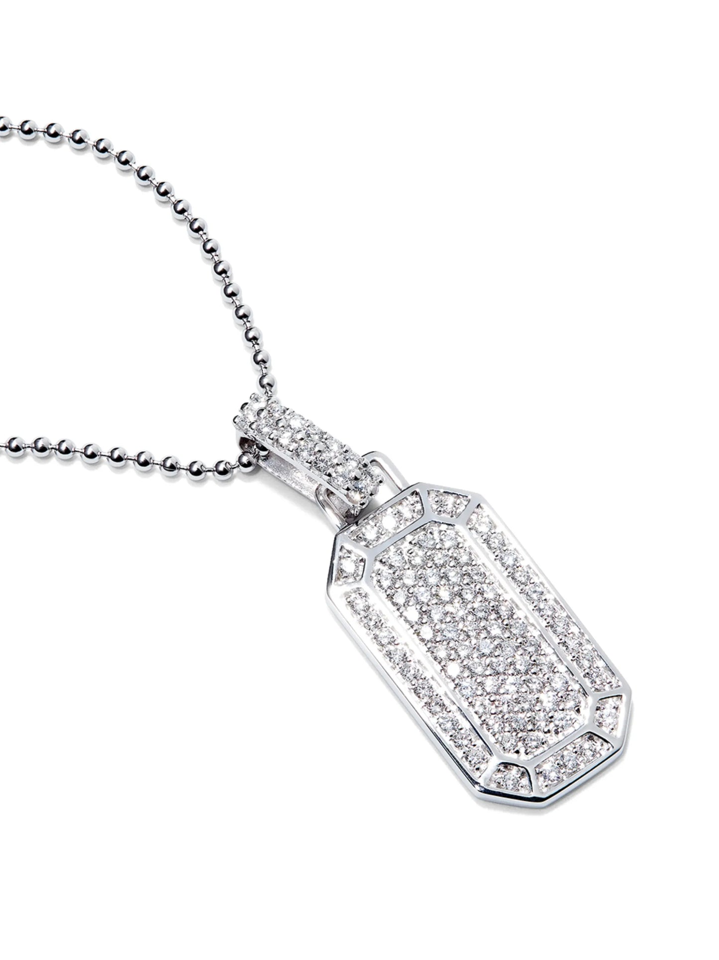small tokyo diamond pave necklace