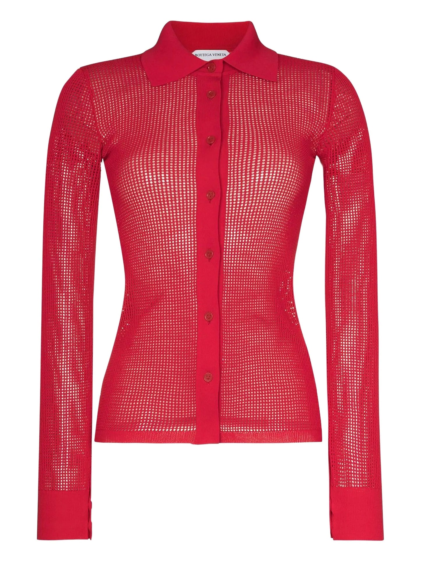 mesh long-sleeve shirt