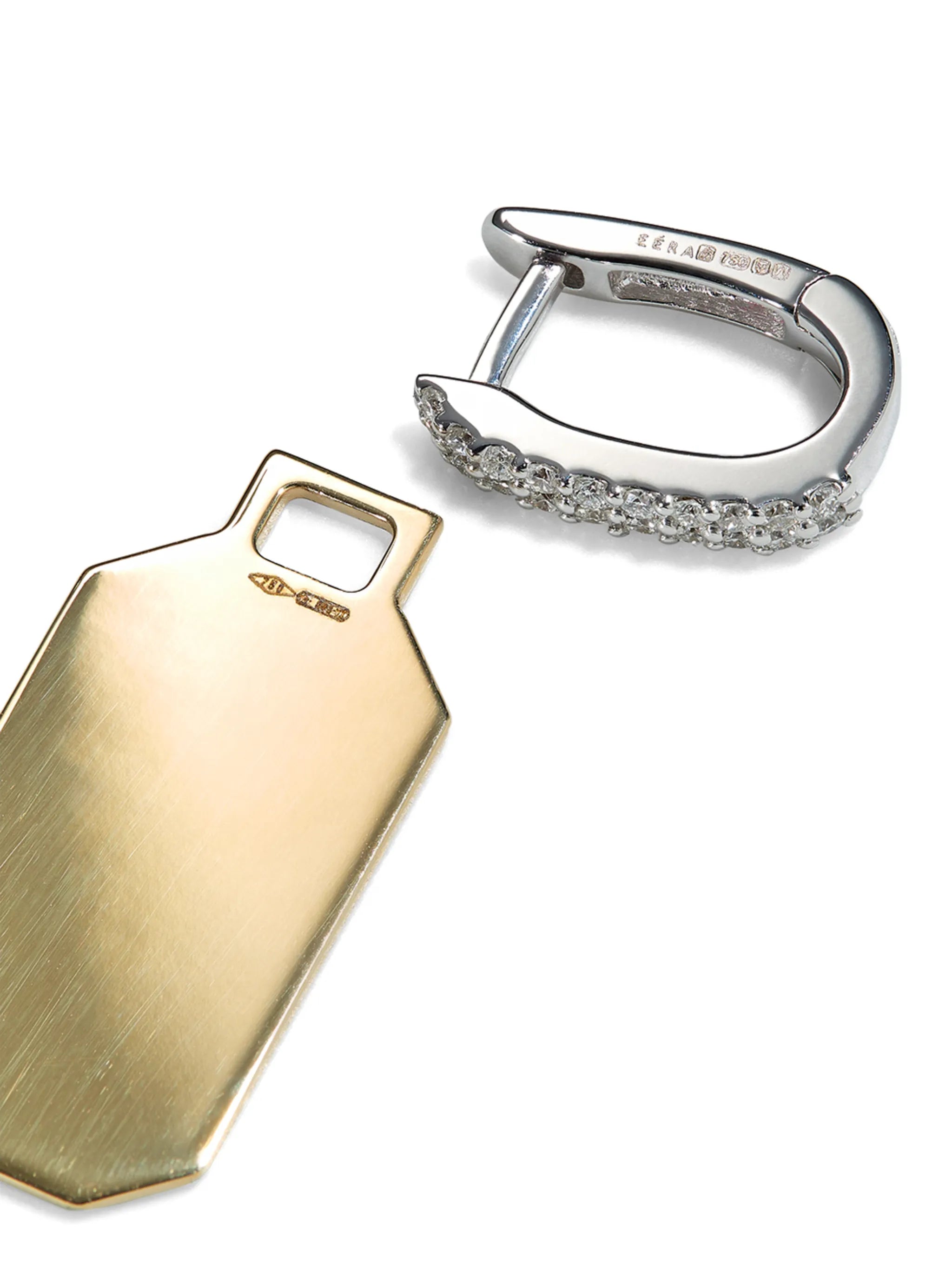 18kt yellow gold Tokyo diamond earring