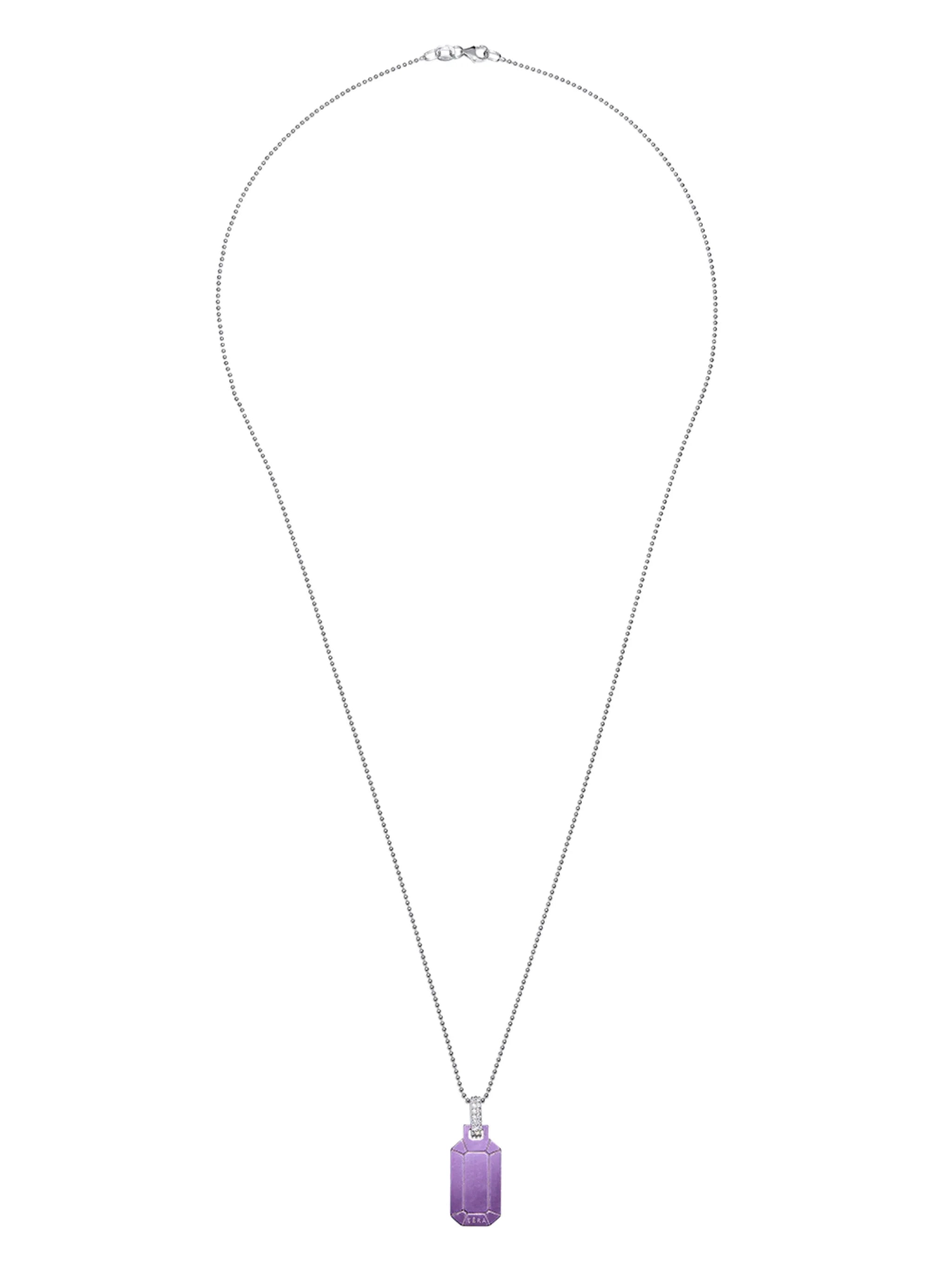 18kt white gold Tokyo pendant necklace