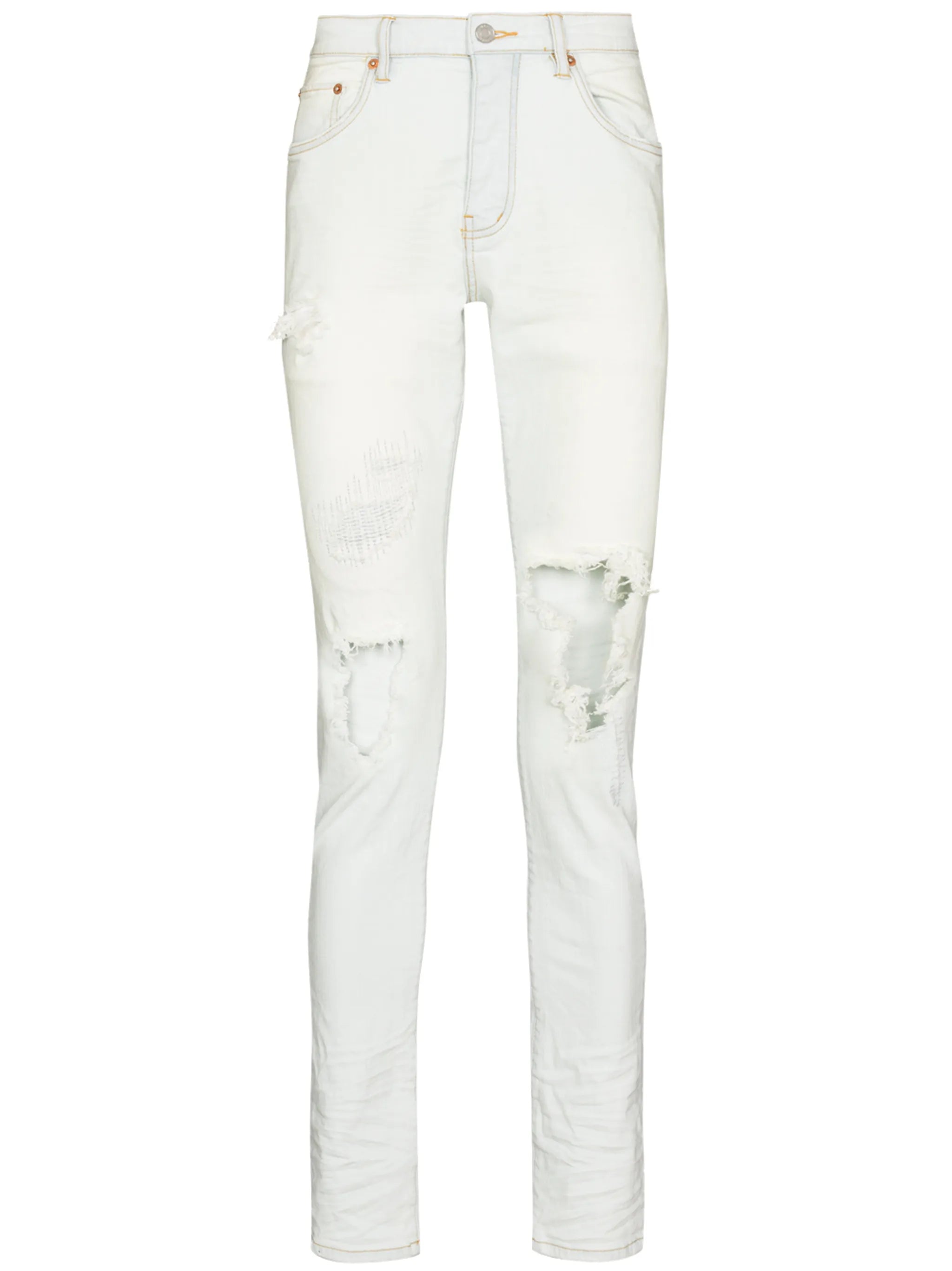 Blowout slim-legged jeans