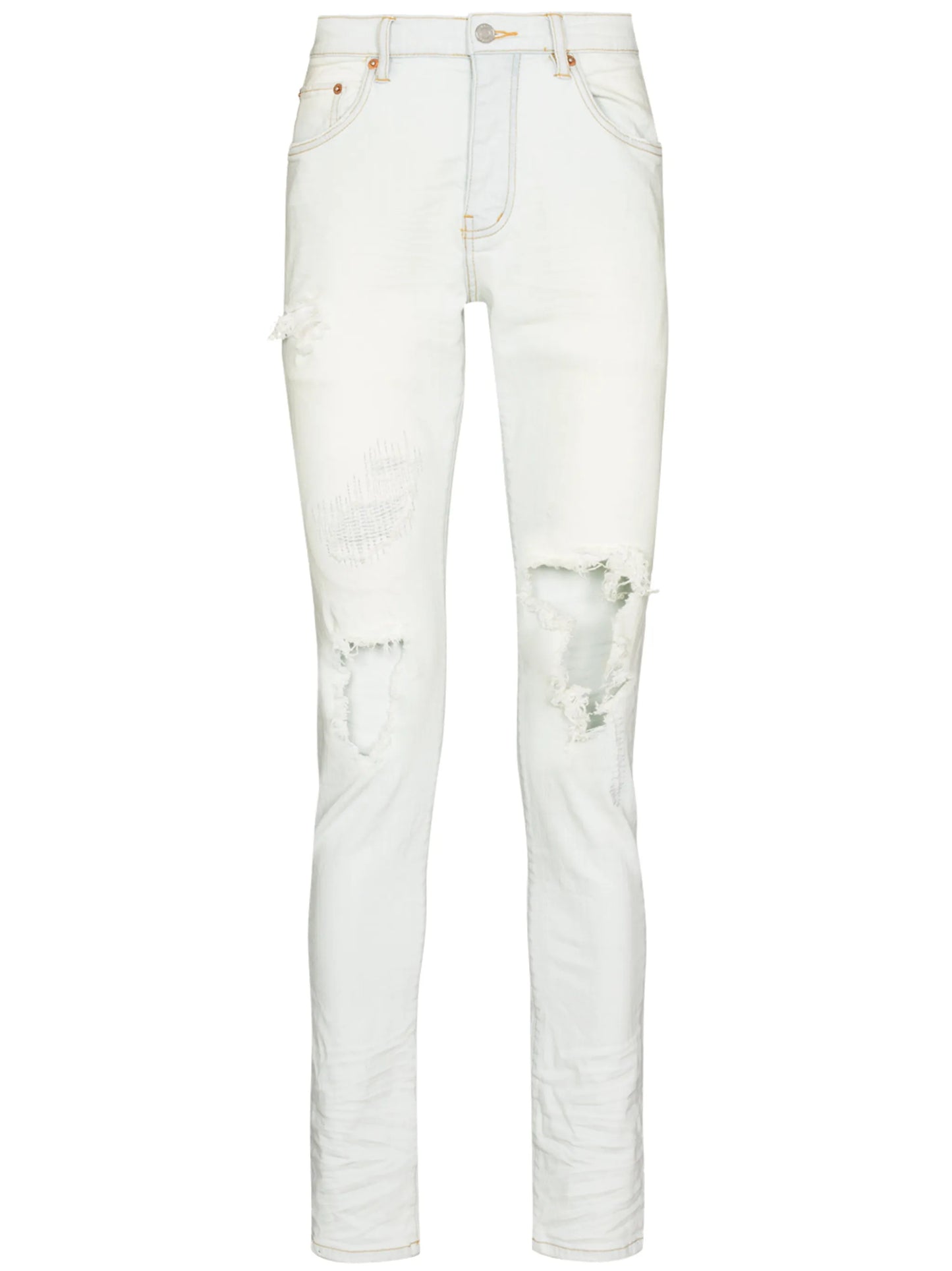 Blowout slim-legged jeans