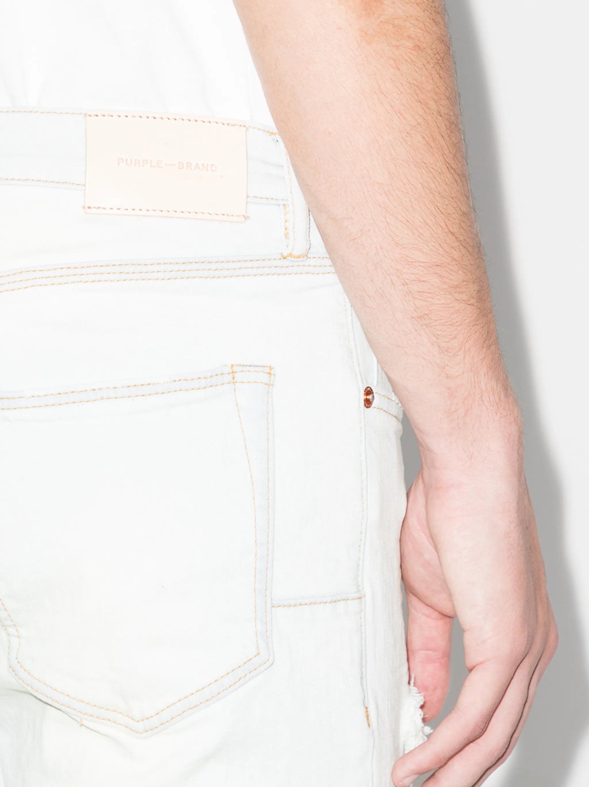 Blowout slim-legged jeans
