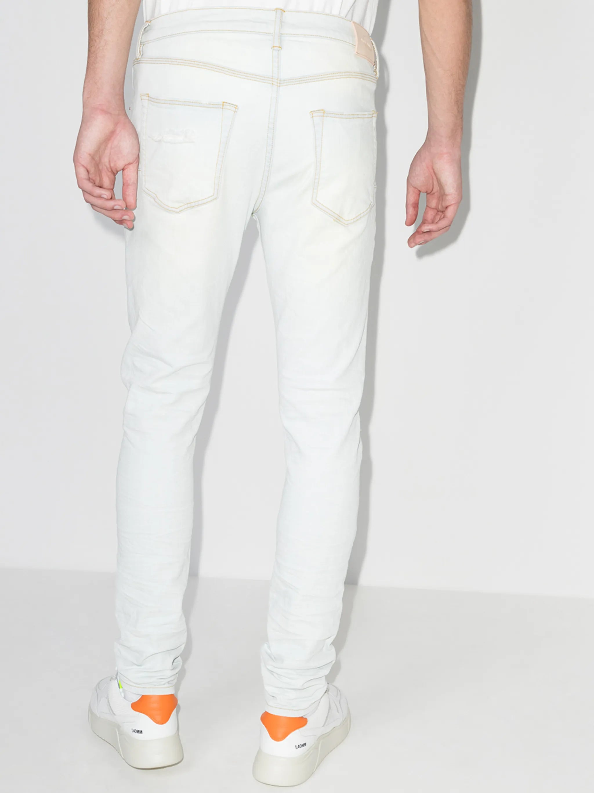 Blowout slim-legged jeans