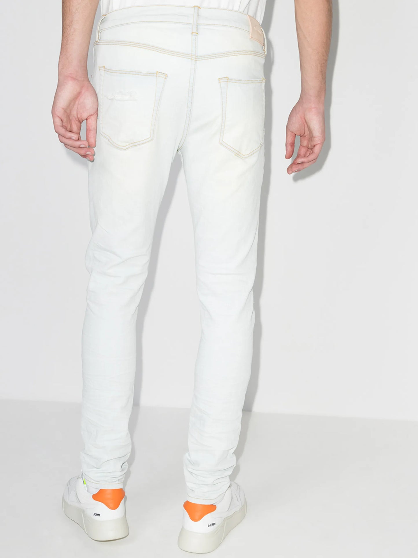 Blowout slim-legged jeans