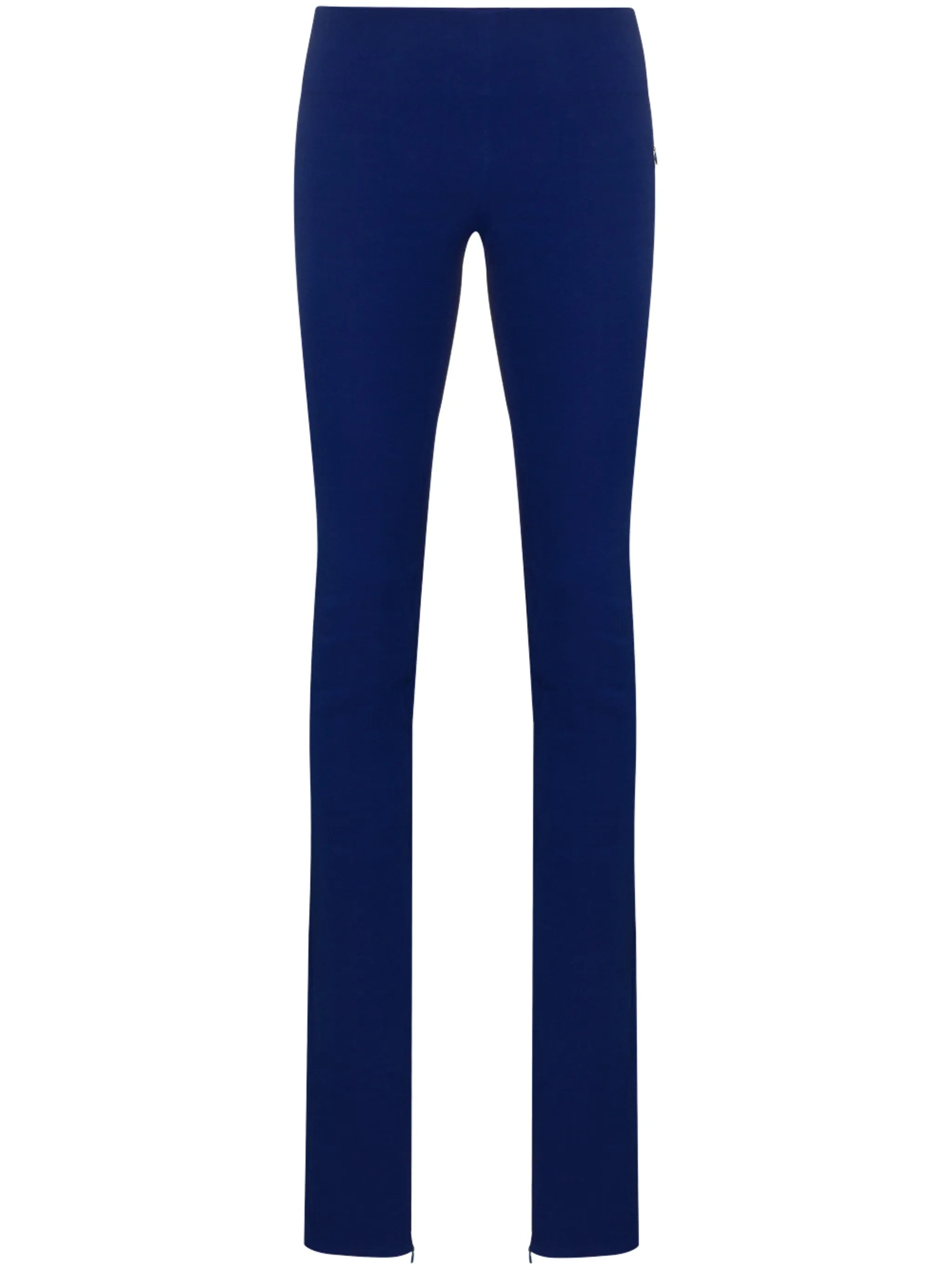 low-rise slim-fit trousers